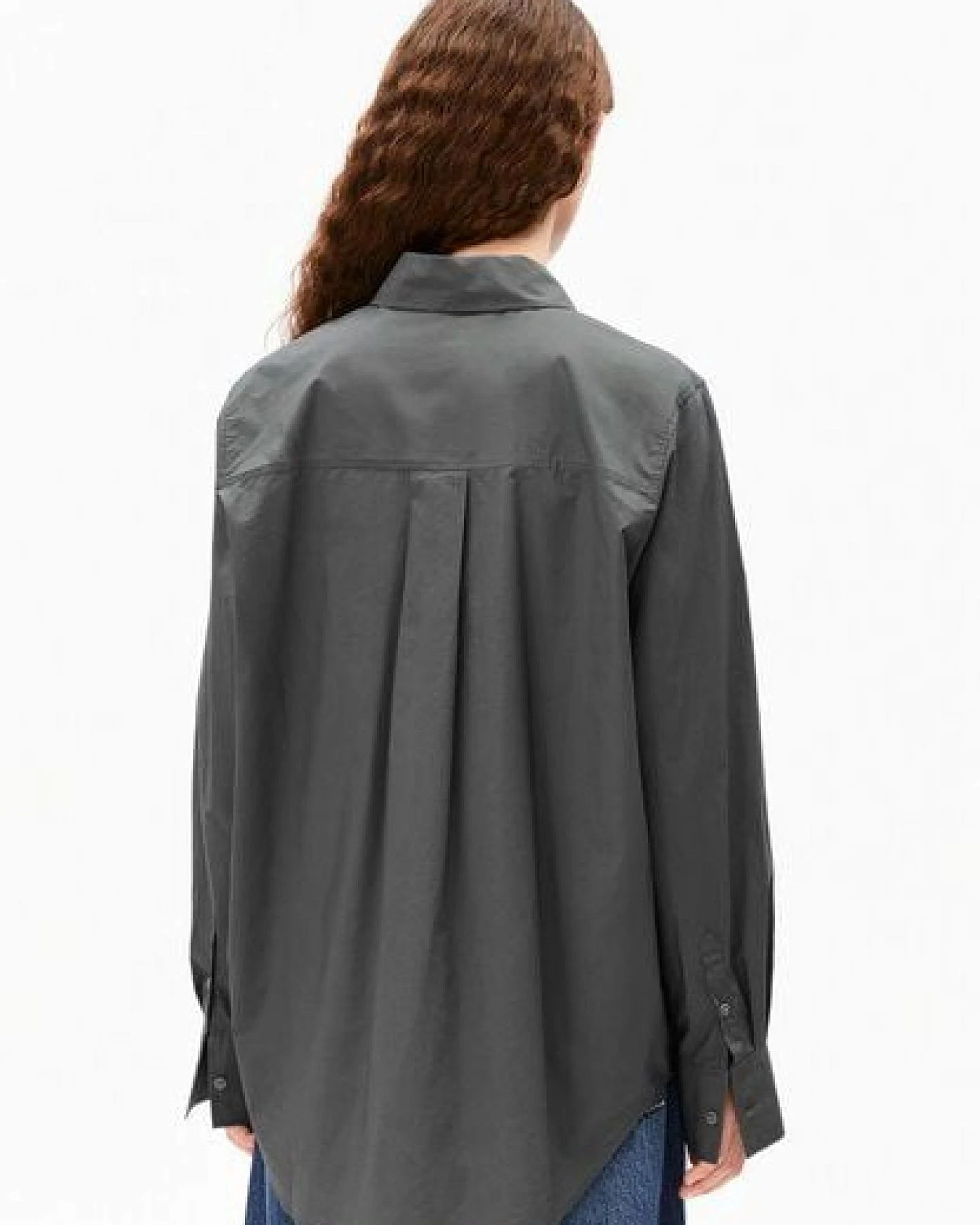 ARMEDANGELS LOOSE POPLIN Damen Bluse aus Bio-Baumwolle – Ansicht 2