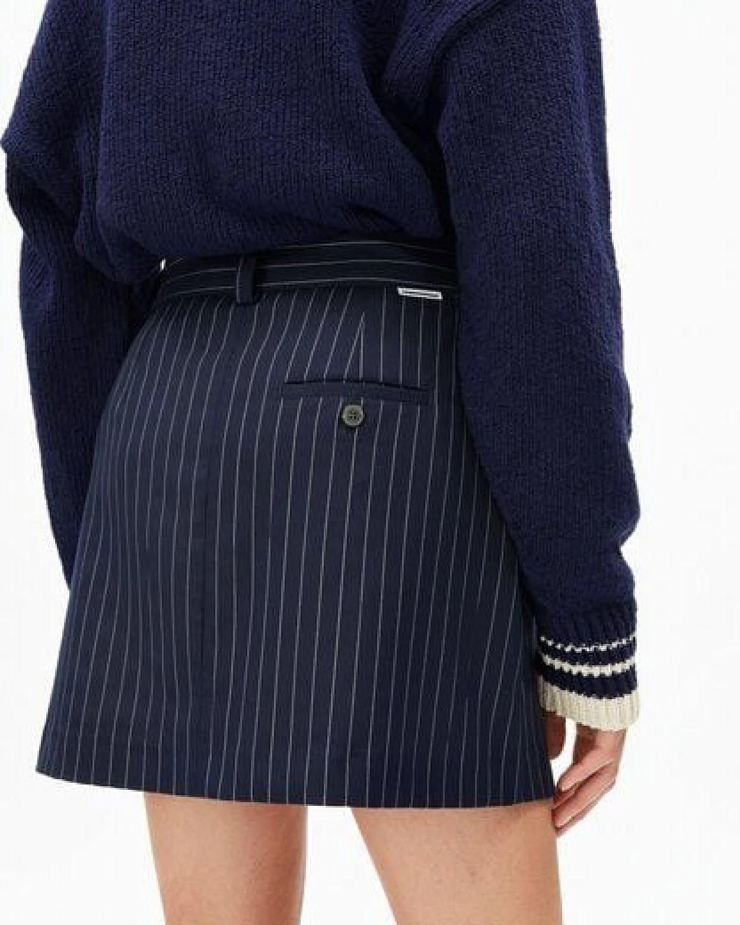 ARMEDANGELS PINSTRIPE Damen Webrock aus TENCEL Lyocell Mix – Ansicht 3