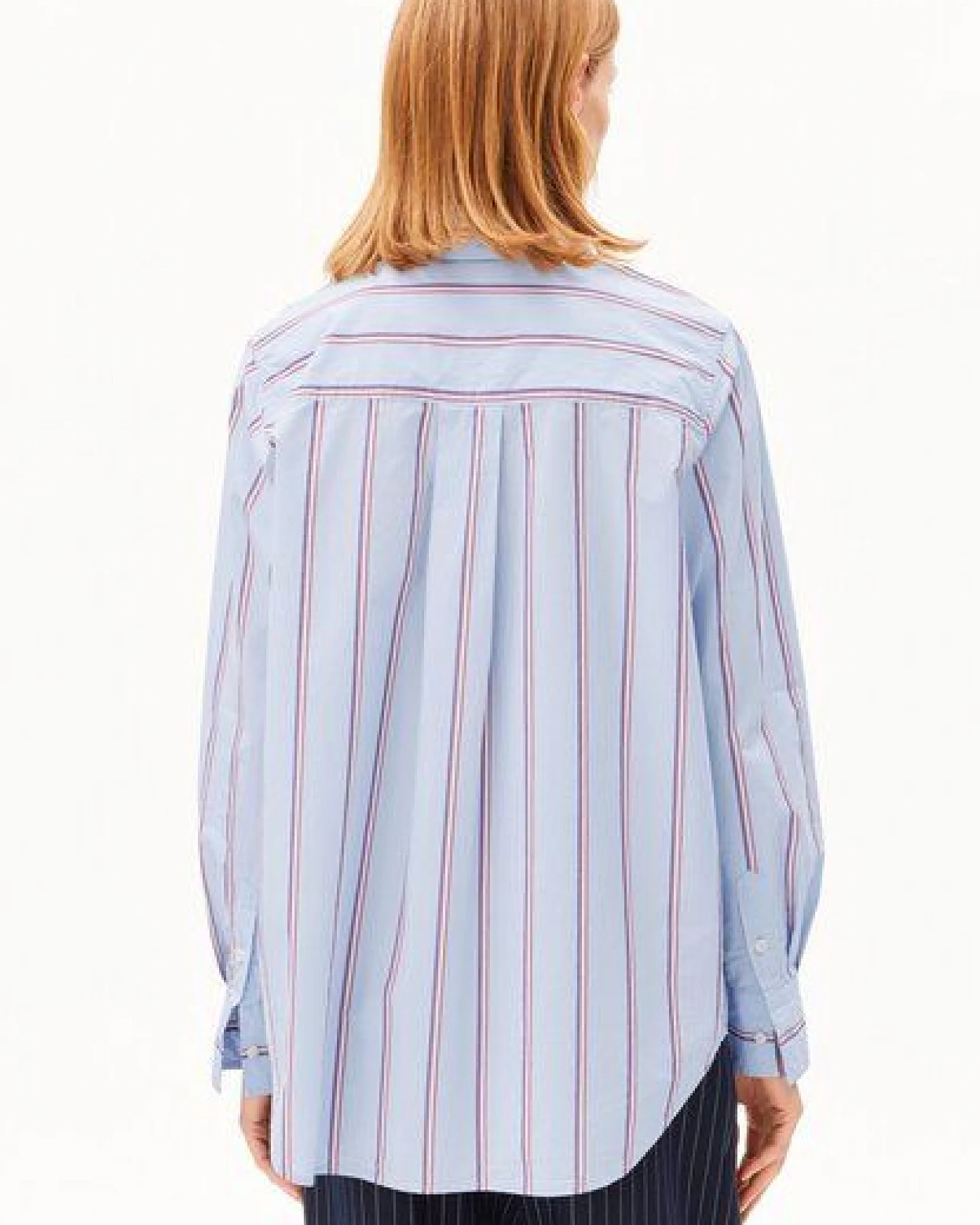 ARMEDANGELS STRIPE LOOSE Damen Bluse aus Bio-Baumwolle – Ansicht 2