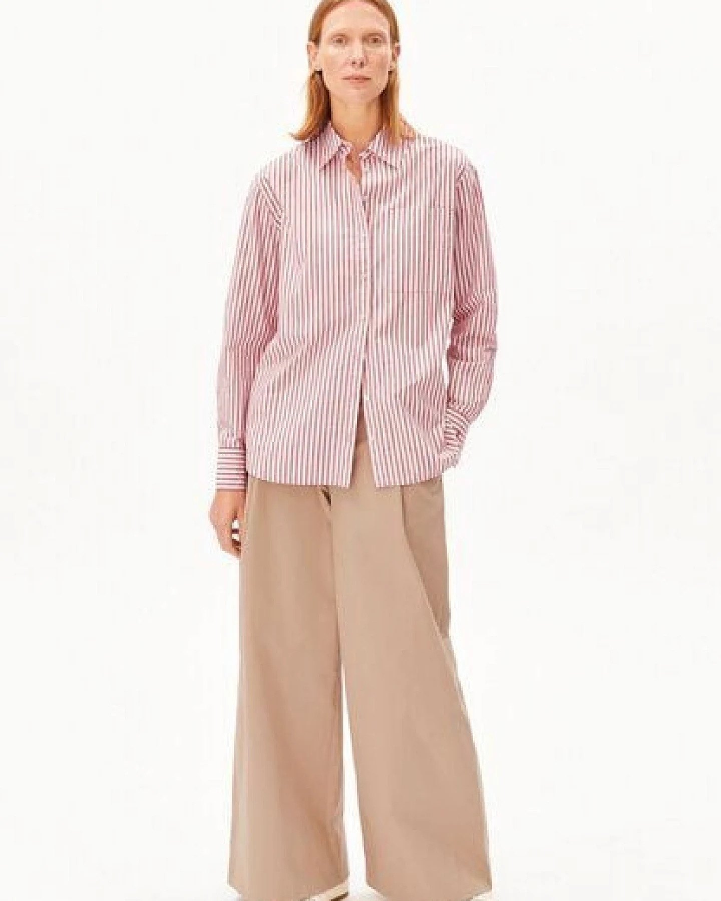 ARMEDANGELS STRIPE LOOSE Damen Bluse aus Bio-Baumwolle – Ansicht 4