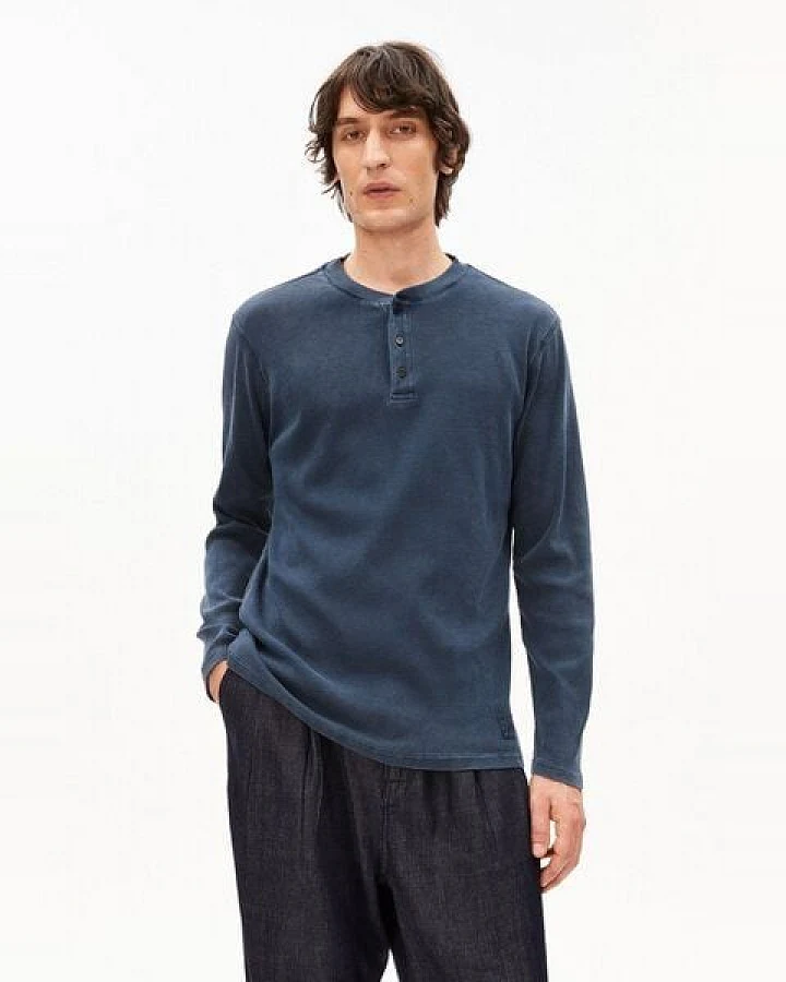 ARMEDANGELS HENLY GMT DYE Herren Longsleeve aus Bio-Baumwoll-Mix