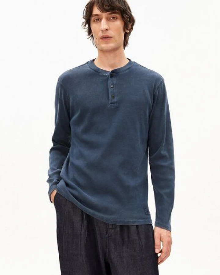 ARMEDANGELS HENLY GMT DYE Herren Longsleeve aus Bio-Baumwoll-Mix