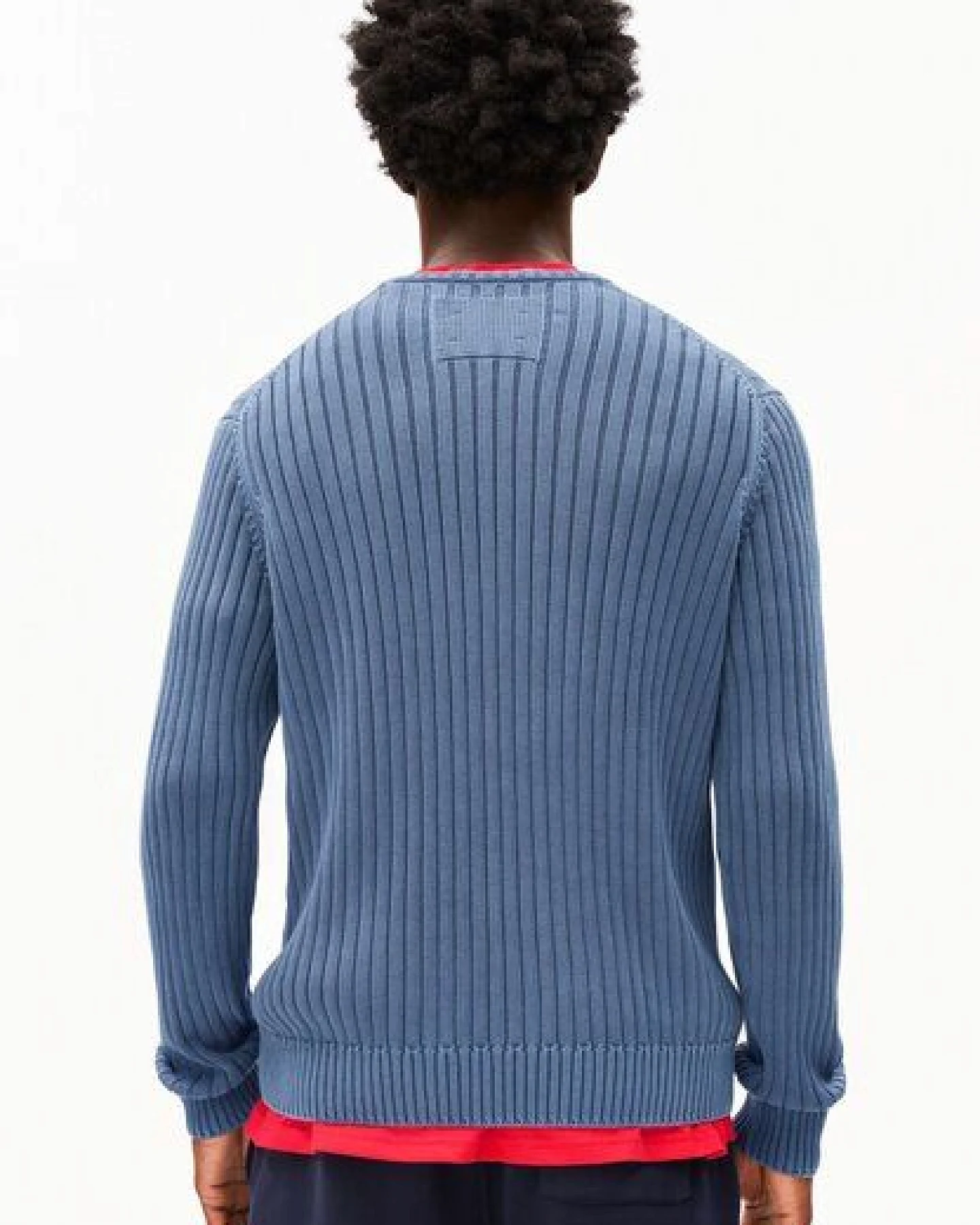 ARMEDANGELS PIGMENT DYE RIB Herren Pullover aus Bio-Baumwolle – Ansicht 2