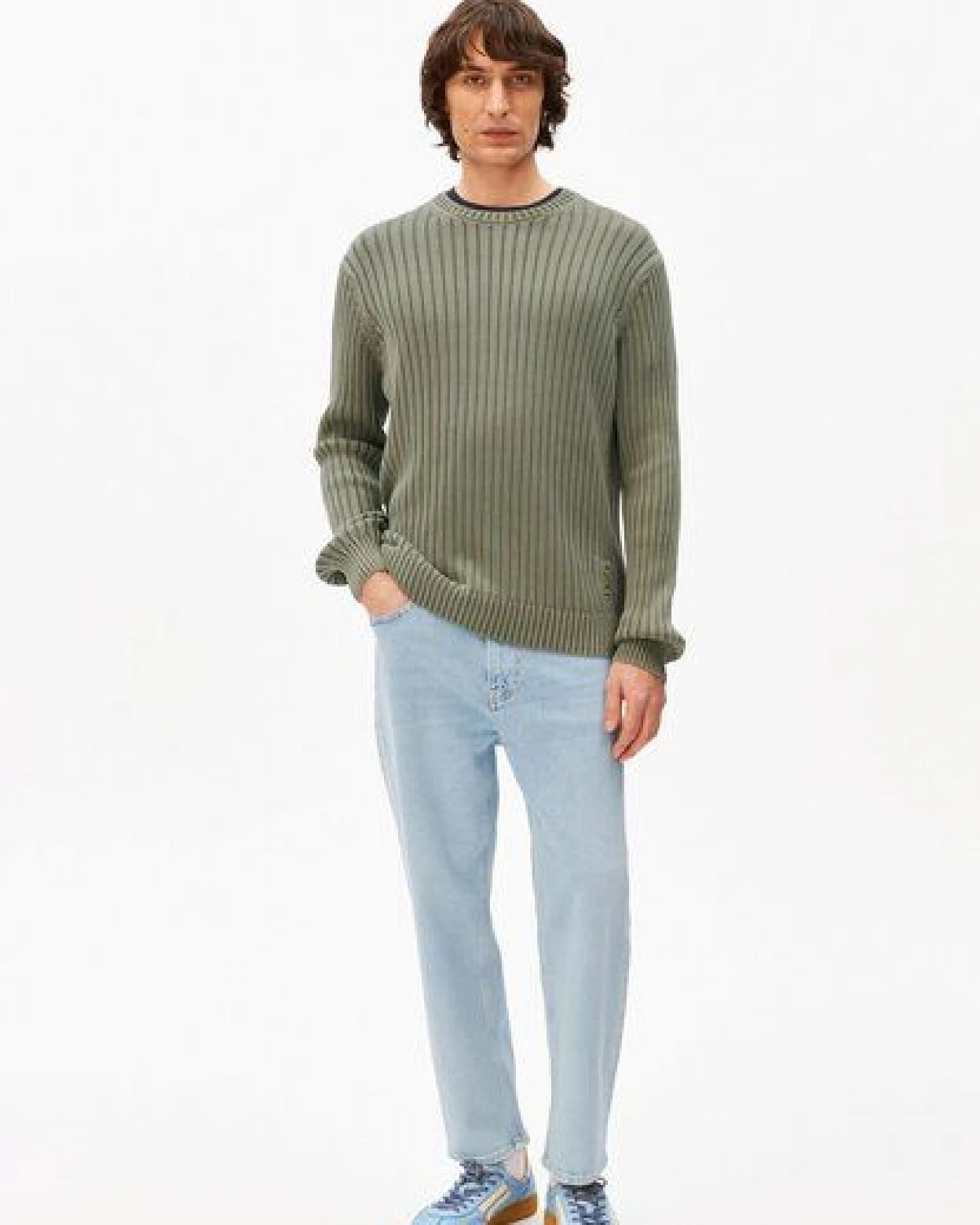ARMEDANGELS PIGMENT DYE RIB Herren Pullover aus Bio-Baumwolle – Ansicht 4