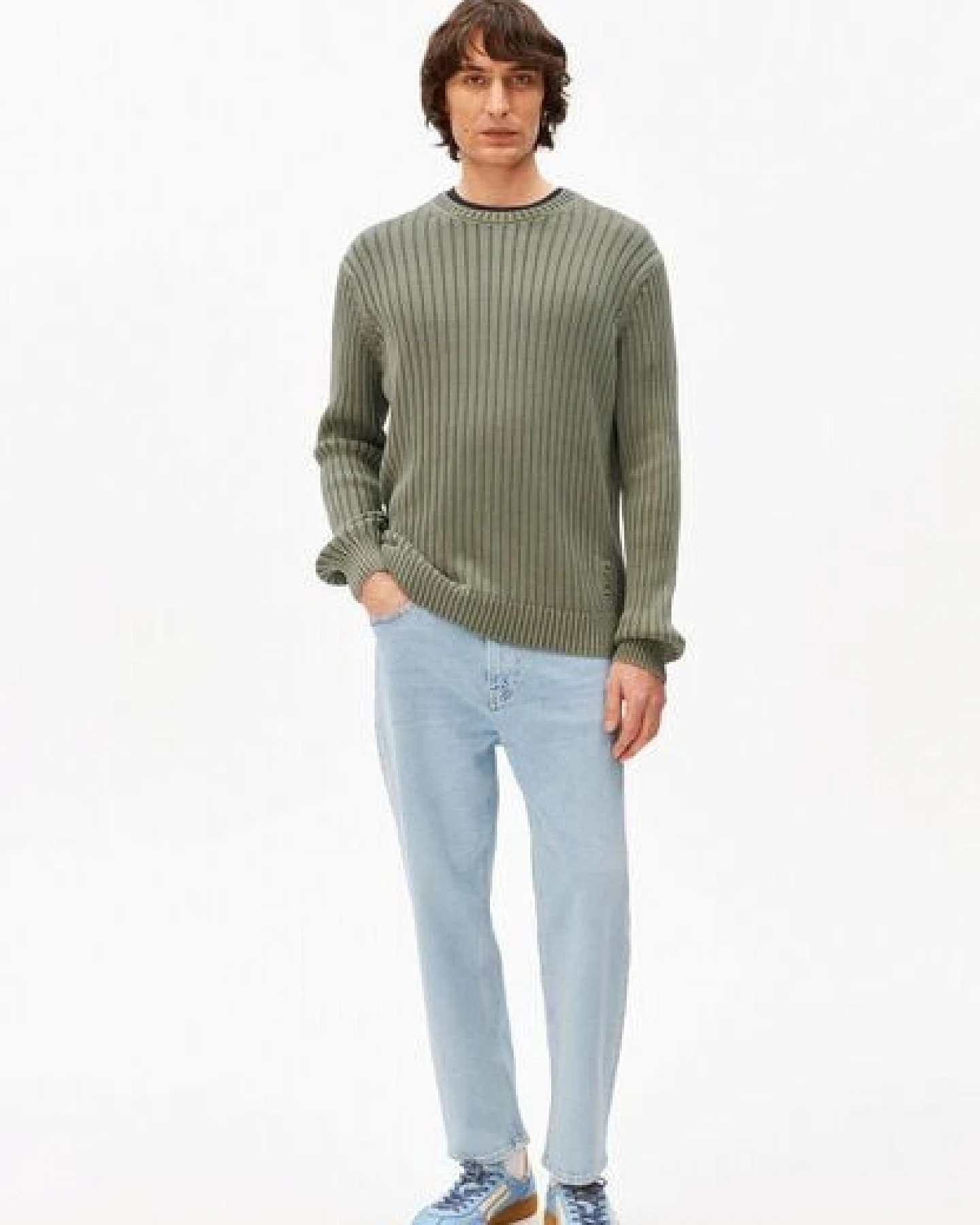 ARMEDANGELS PIGMENT DYE RIB Herren Pullover aus Bio-Baumwolle – Ansicht 4