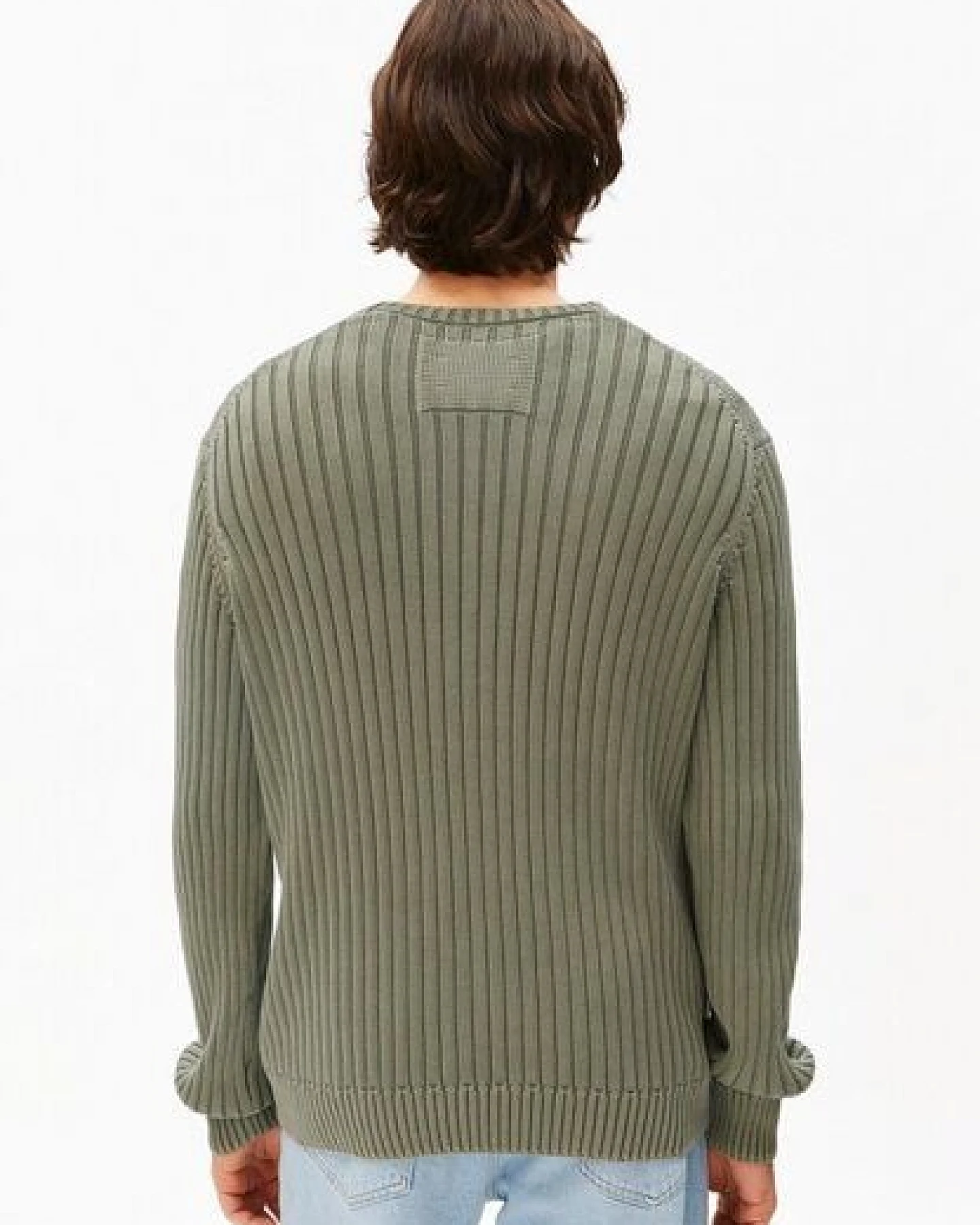 ARMEDANGELS PIGMENT DYE RIB Herren Pullover aus Bio-Baumwolle – Ansicht 2