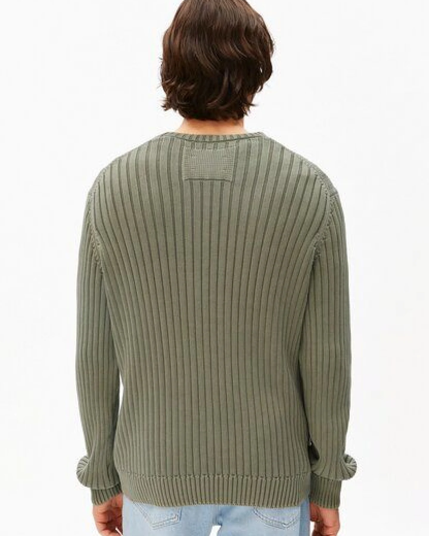 ARMEDANGELS PIGMENT DYE RIB Herren Pullover aus Bio-Baumwolle – Ansicht 2