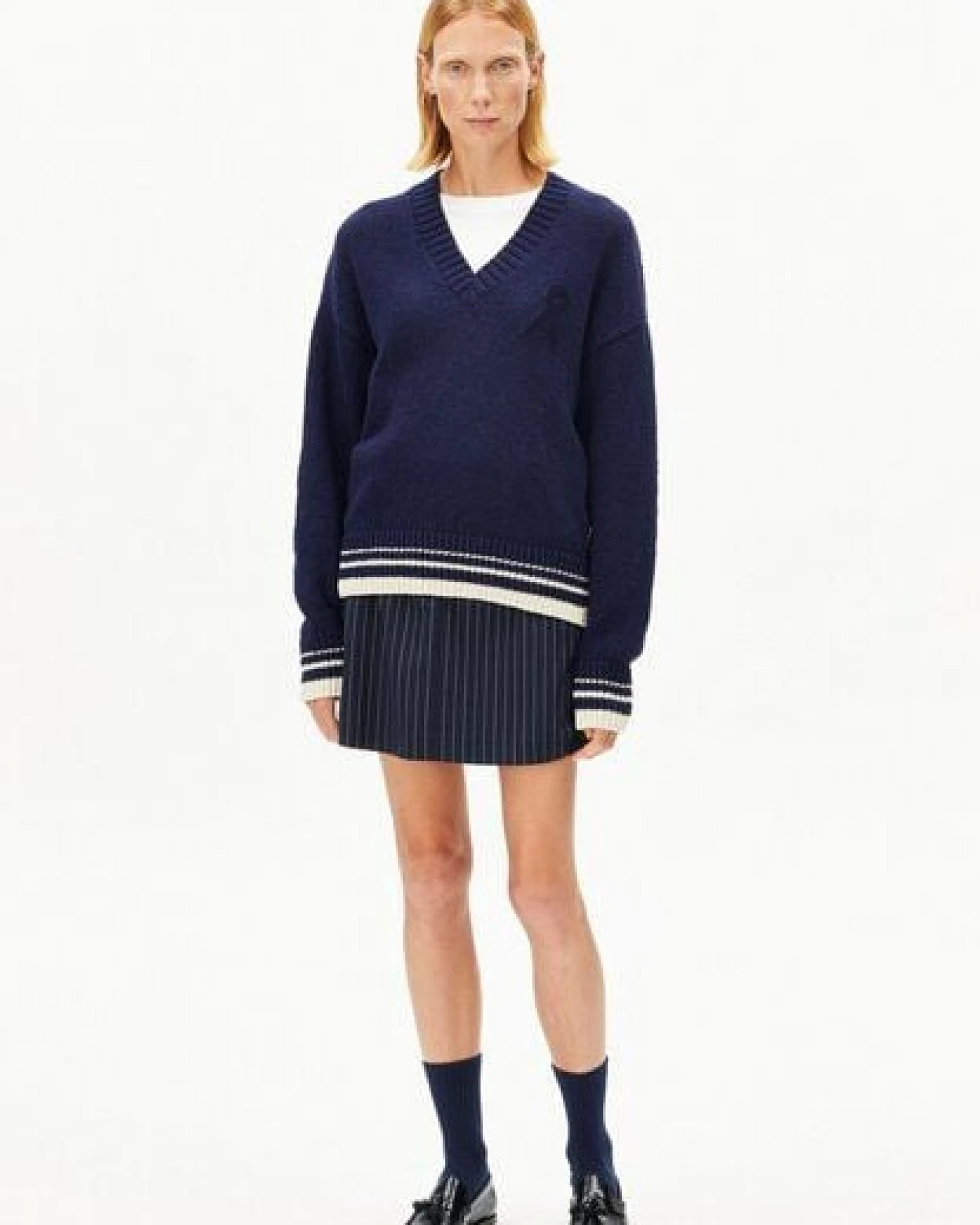 ARMEDANGELS ICONIC Å COLLEGE Damen Strickpullover aus Bio-Baumwoll-Mix – Ansicht 4