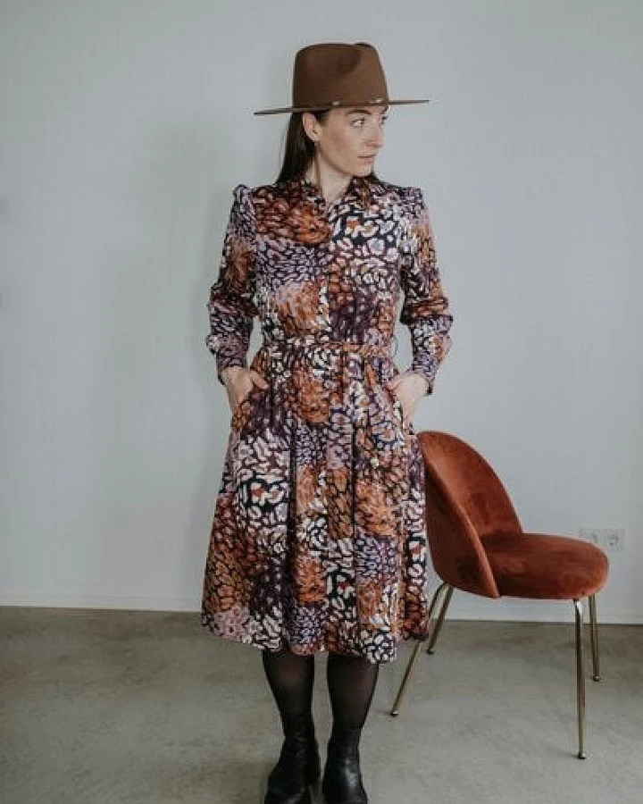 FARM UM'S HERZ Leo Hemdblusenkleid