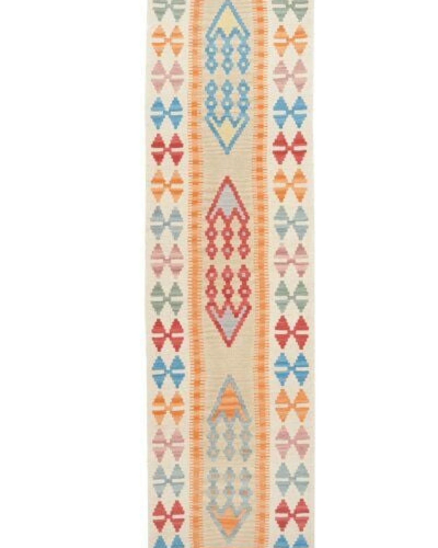 Kelim Gashgai Beige „Rugtales“ aus Schurwolle, 63x244 cm – Ansicht 3