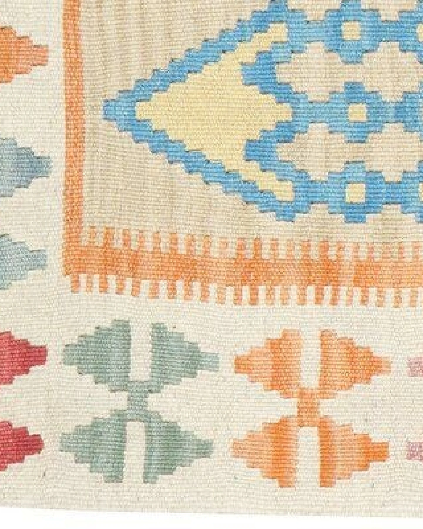 Kelim Gashgai Beige „Rugtales“ aus Schurwolle, 63x244 cm – Ansicht 4