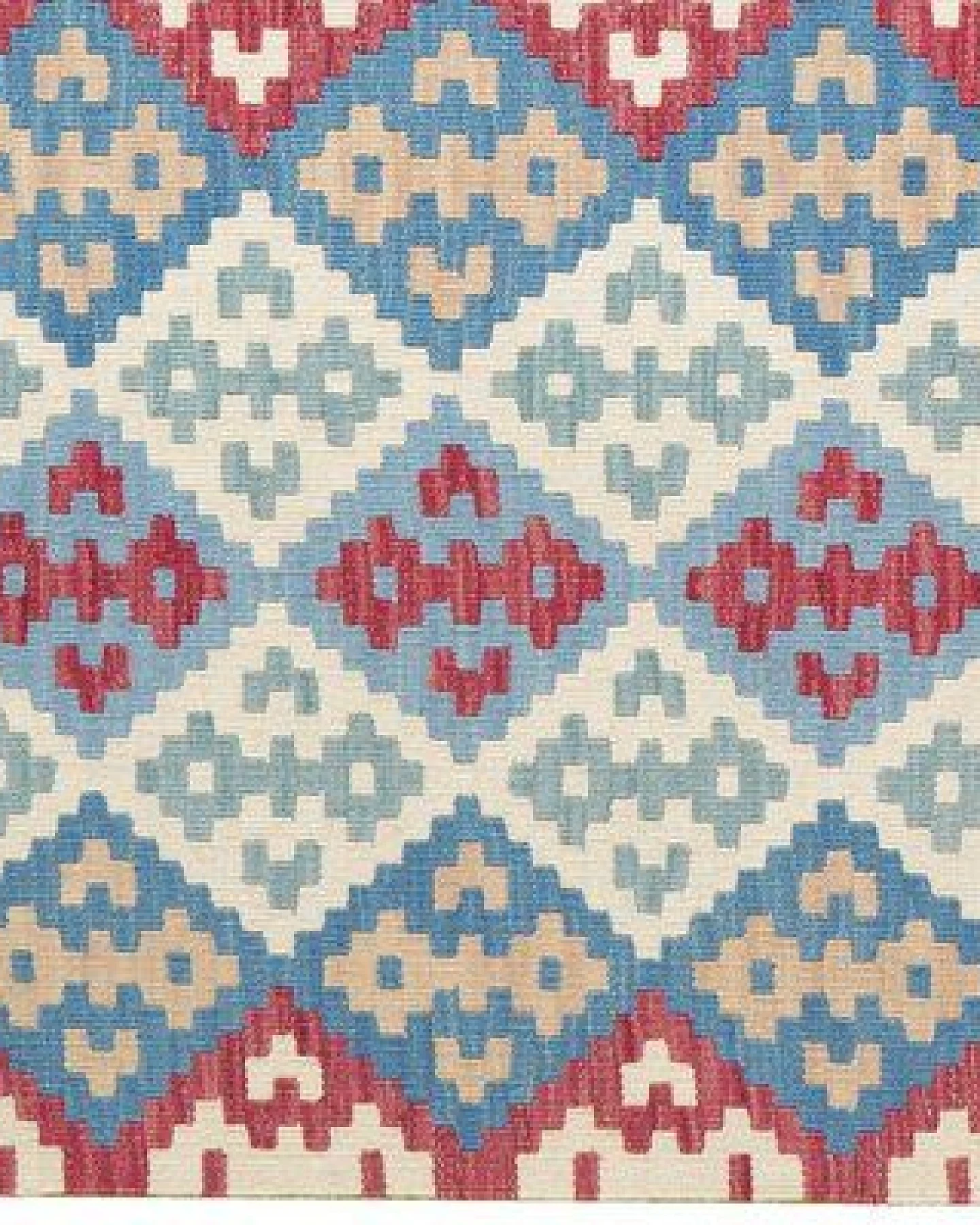 Kelim Gashgai Blau „Rugtales“ aus Schurwolle, 160x200 cm – Ansicht 4