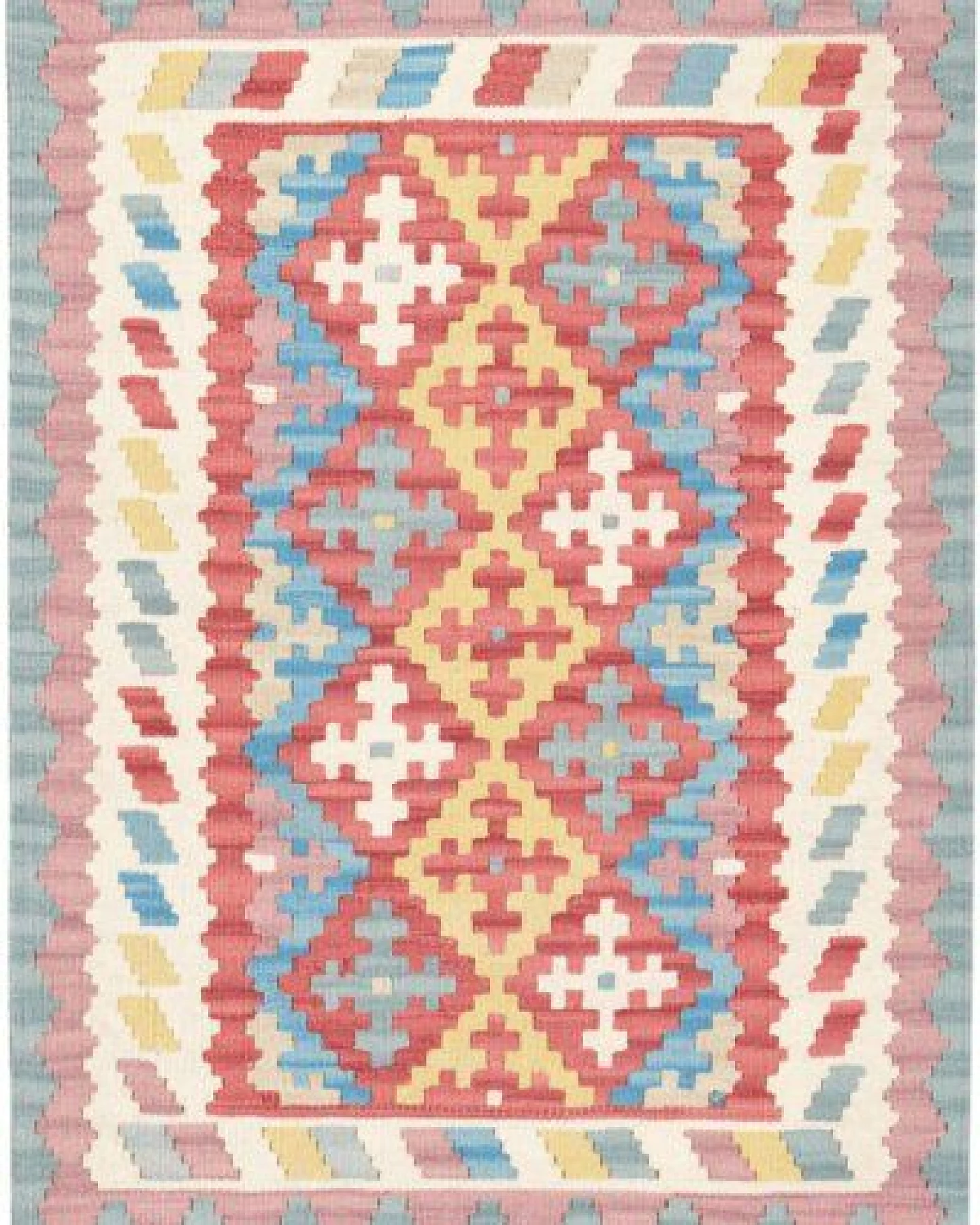 Kelim Gashgai Rot „Rugtales“ aus Schurwolle, 85x119 cm – Ansicht 3