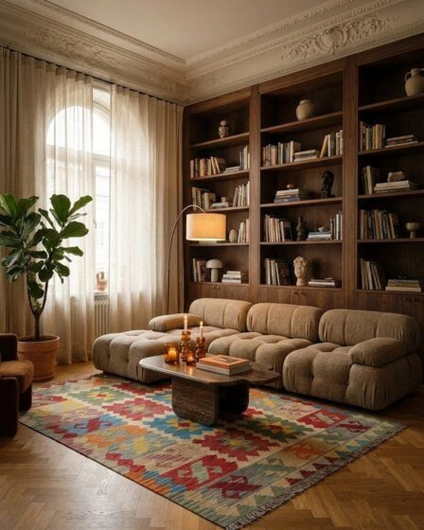 Kelim Gashgai Beige „Rugtales“ aus Schurwolle, 173x238 cm – Ansicht 2