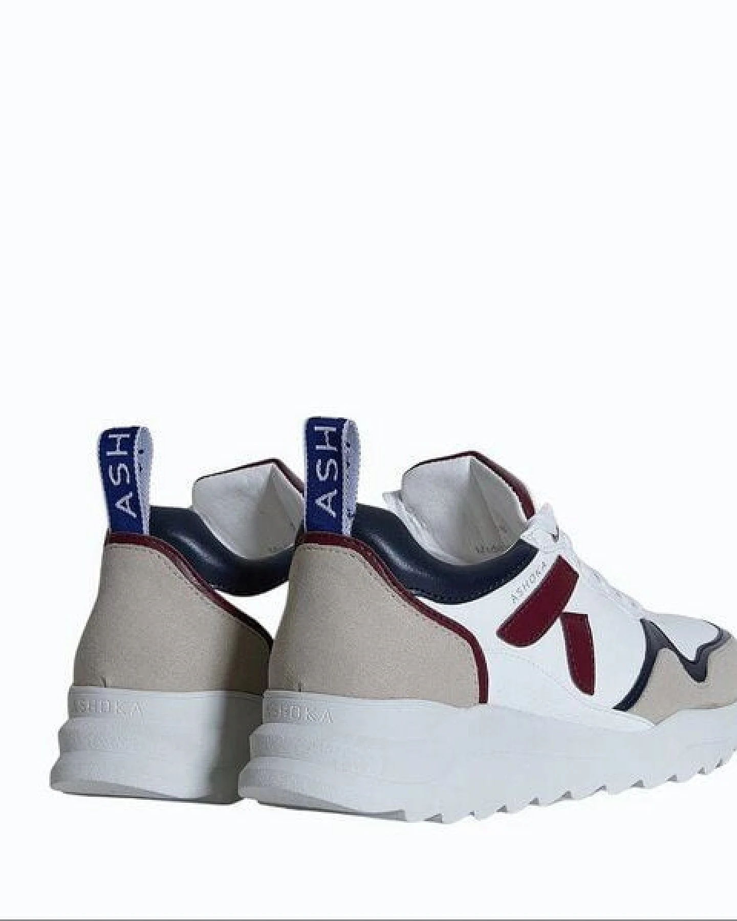 Ashoka Paris Lewis Running-Sneaker Bordeauxrot & Marineblau, Biobasiert & Recycelt – Ansicht 3