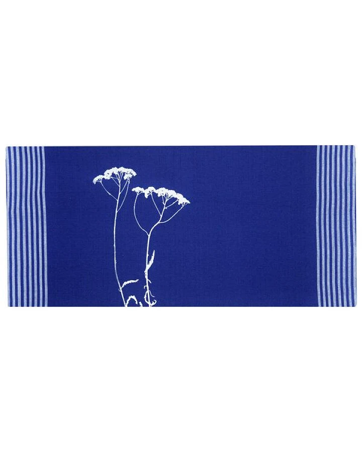 Hirschkind Bio & Fair-Trade-Geschirrtuch "Schafgarbe" blau