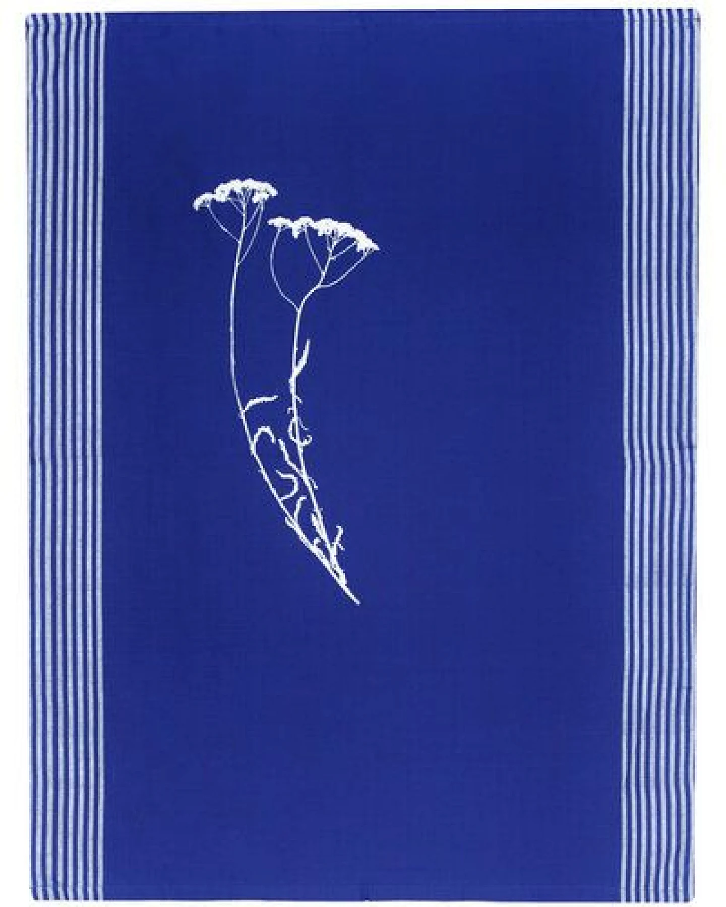 Hirschkind Bio & Fair-Trade-Geschirrtuch "Schafgarbe" blau – Ansicht 2