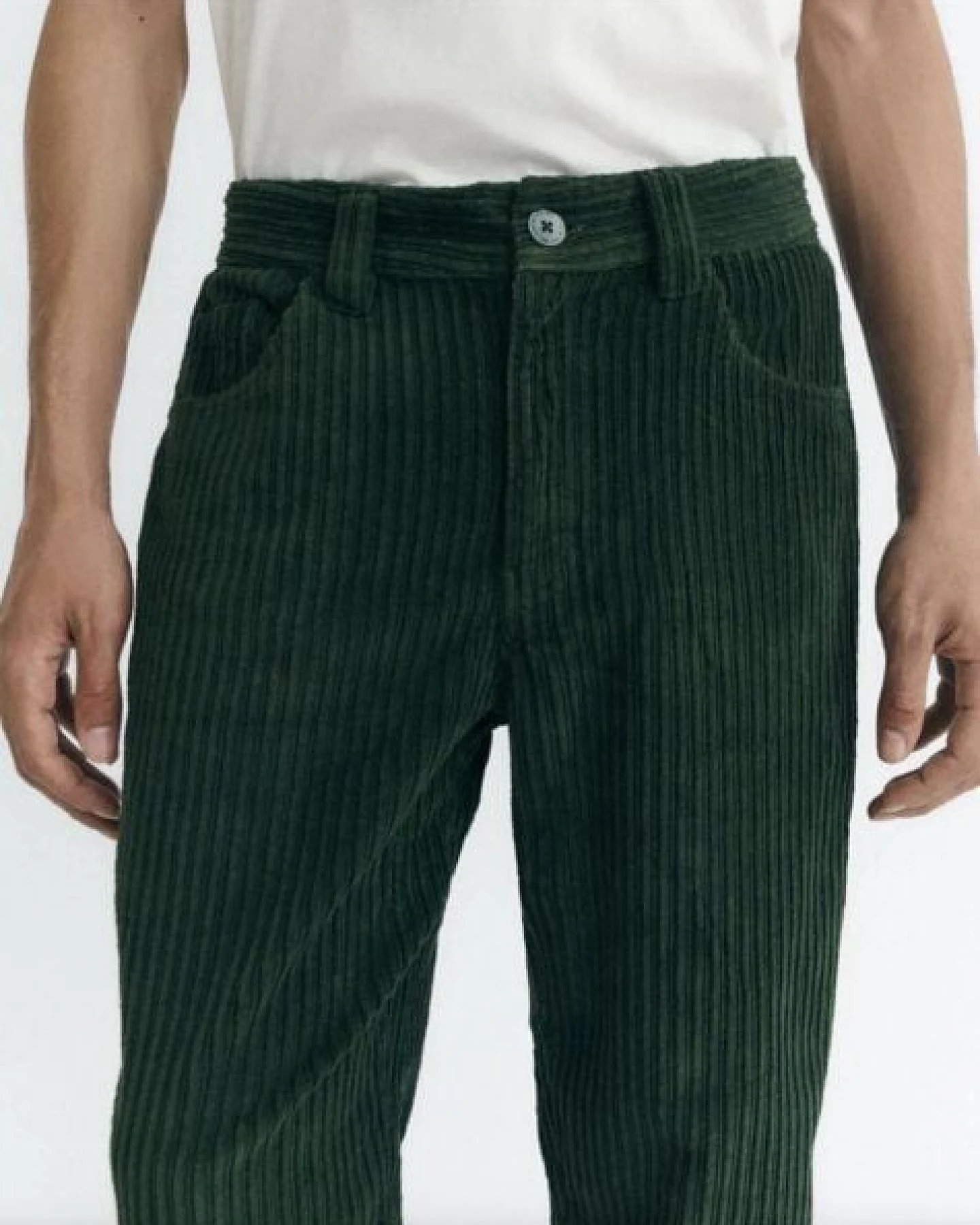thinking mu Cordhose David - Bottle Green – Ansicht 4