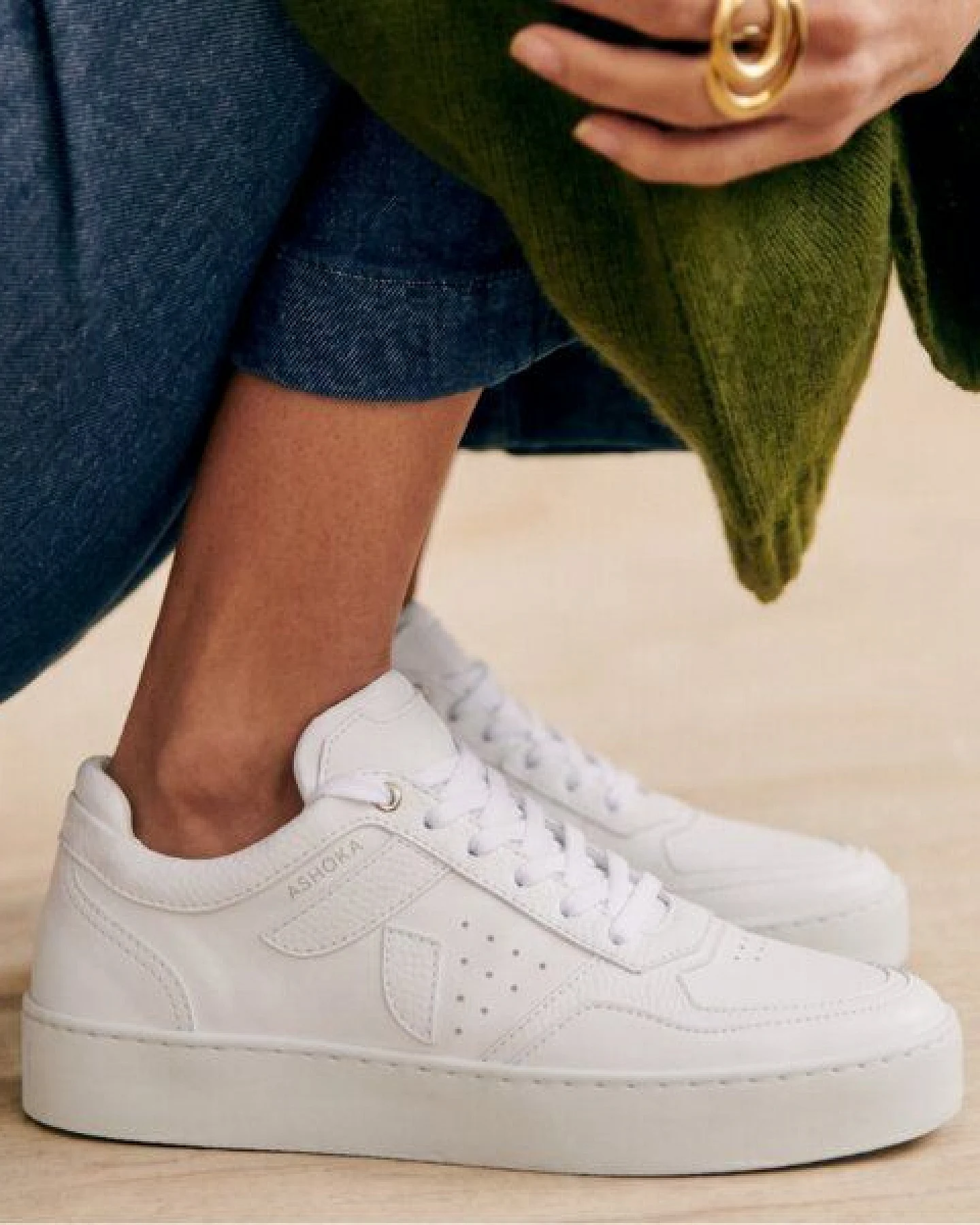 Ashoka Paris Matéo Low-Top Sneaker Weiß – Ansicht 4