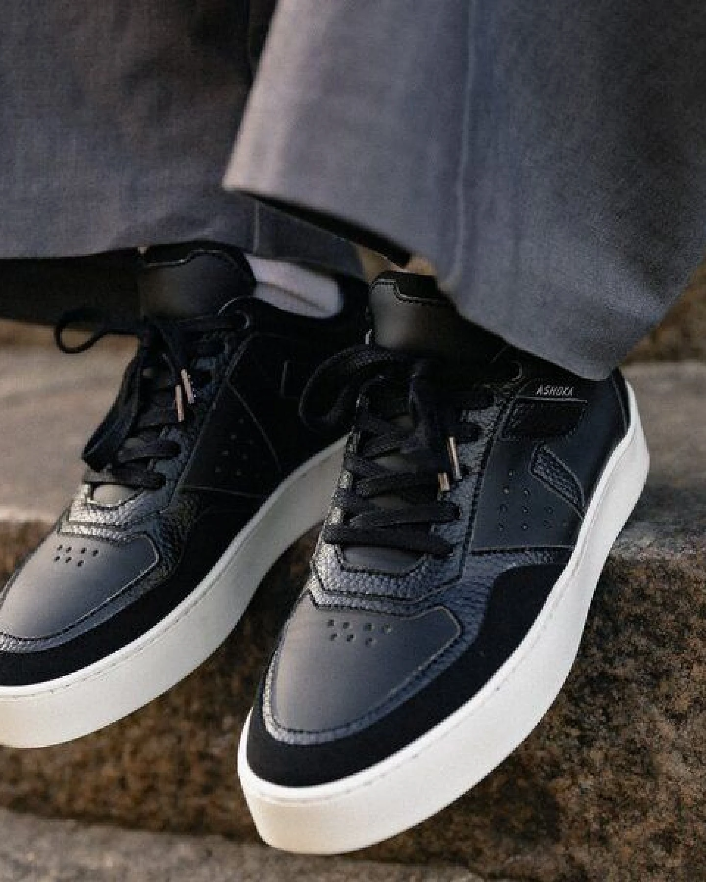 Ashoka Paris Matéo Low-Top Sneaker Schwarz – Ansicht 4