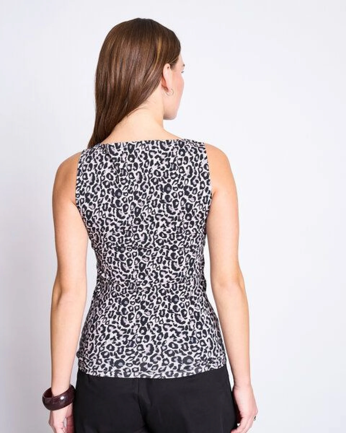 JAN N JUNE Bootsausschnitt Top FELIS Leo Print GOTS – Ansicht 3