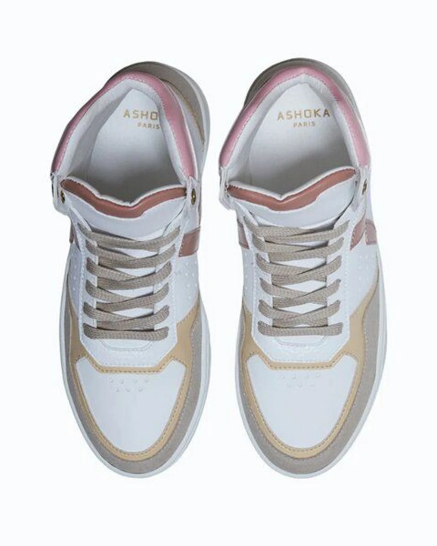 Ashoka Paris Mateo High-Top Sneaker Rosa Trio, Biobasiert & Recycelt – Ansicht 4