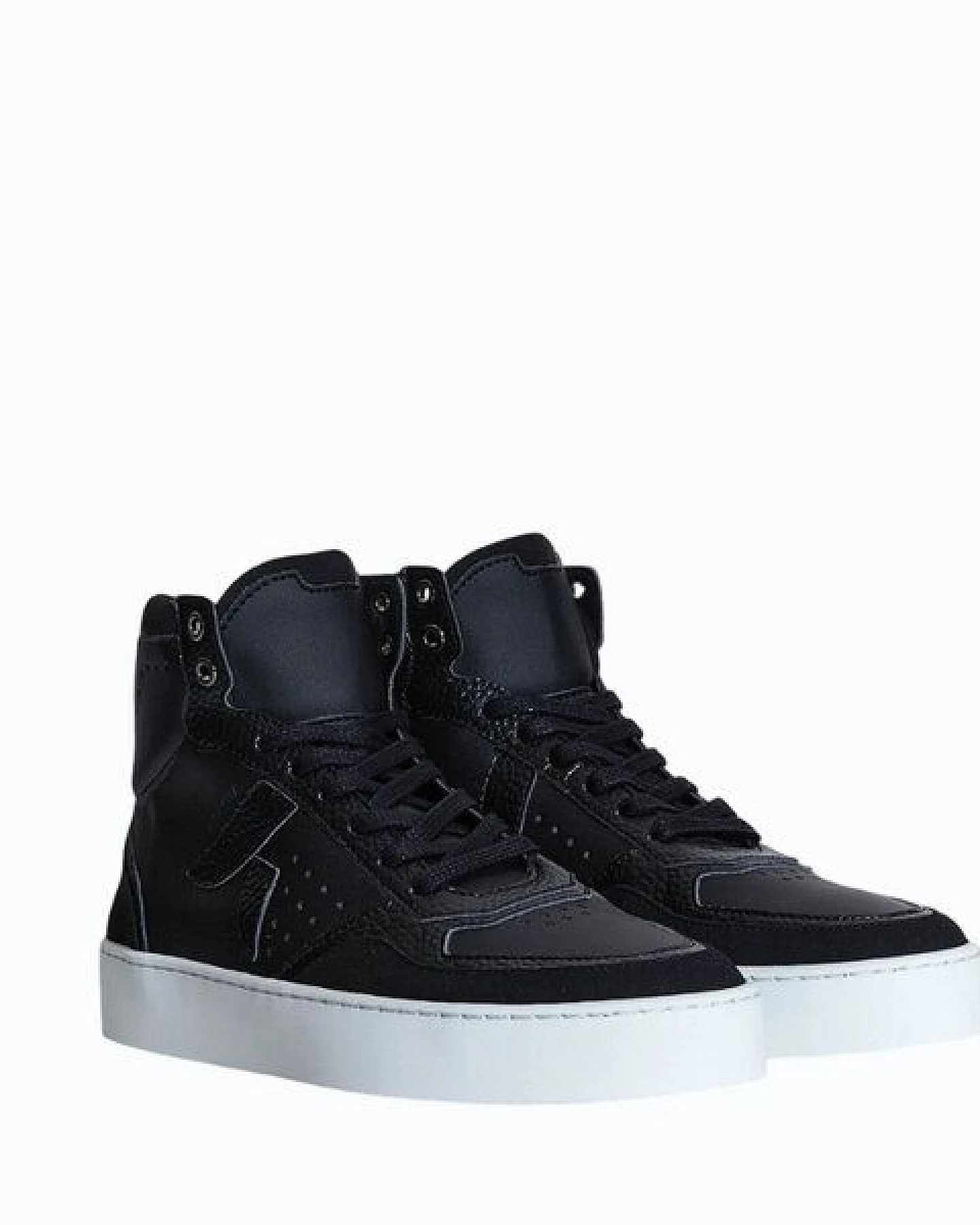 Ashoka Paris Matéo High-Top Sneaker Schwarz – Ansicht 4