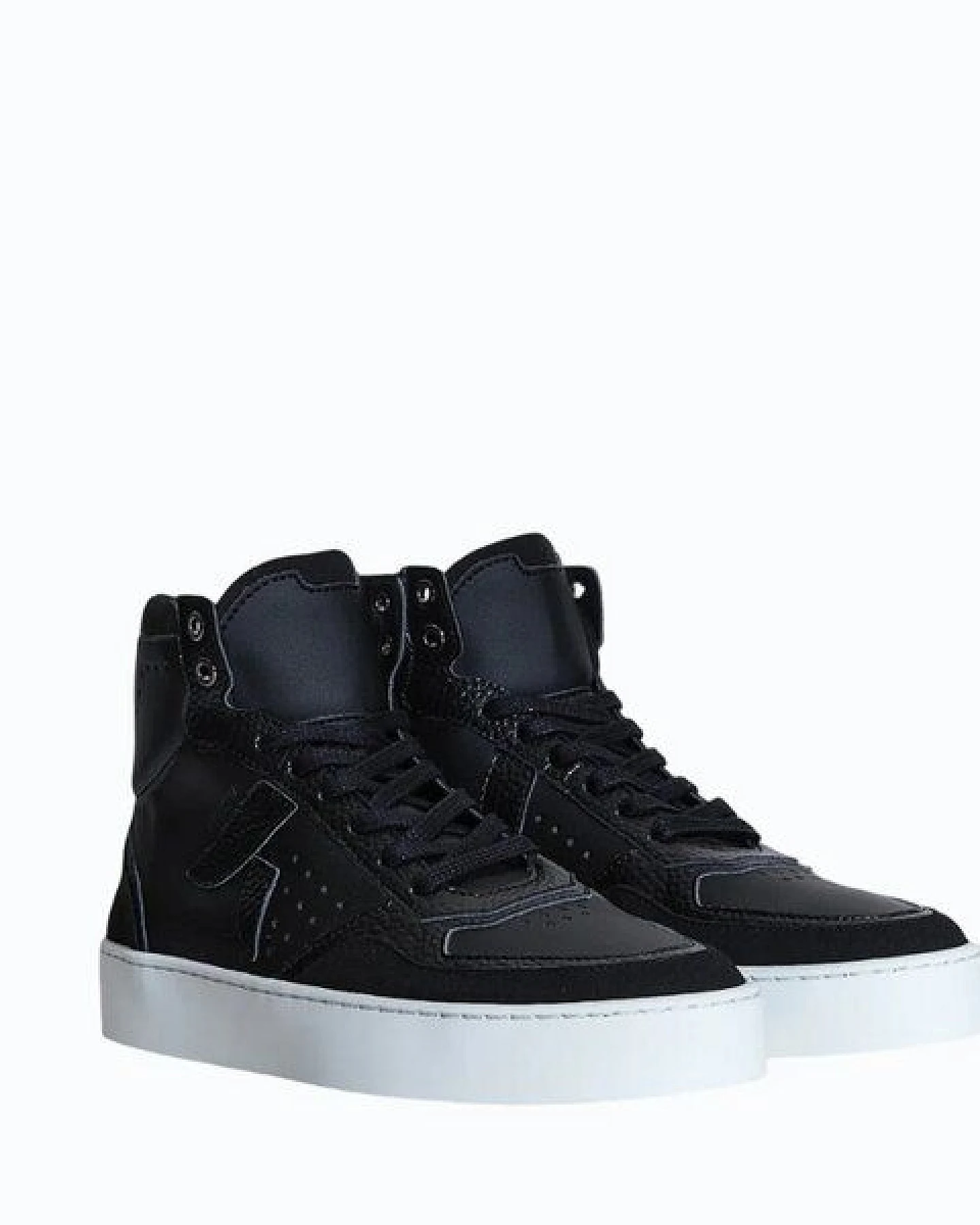 Ashoka Paris Mateo High-Top Sneaker Schwarz, biobasiert & recycelt – Ansicht 2