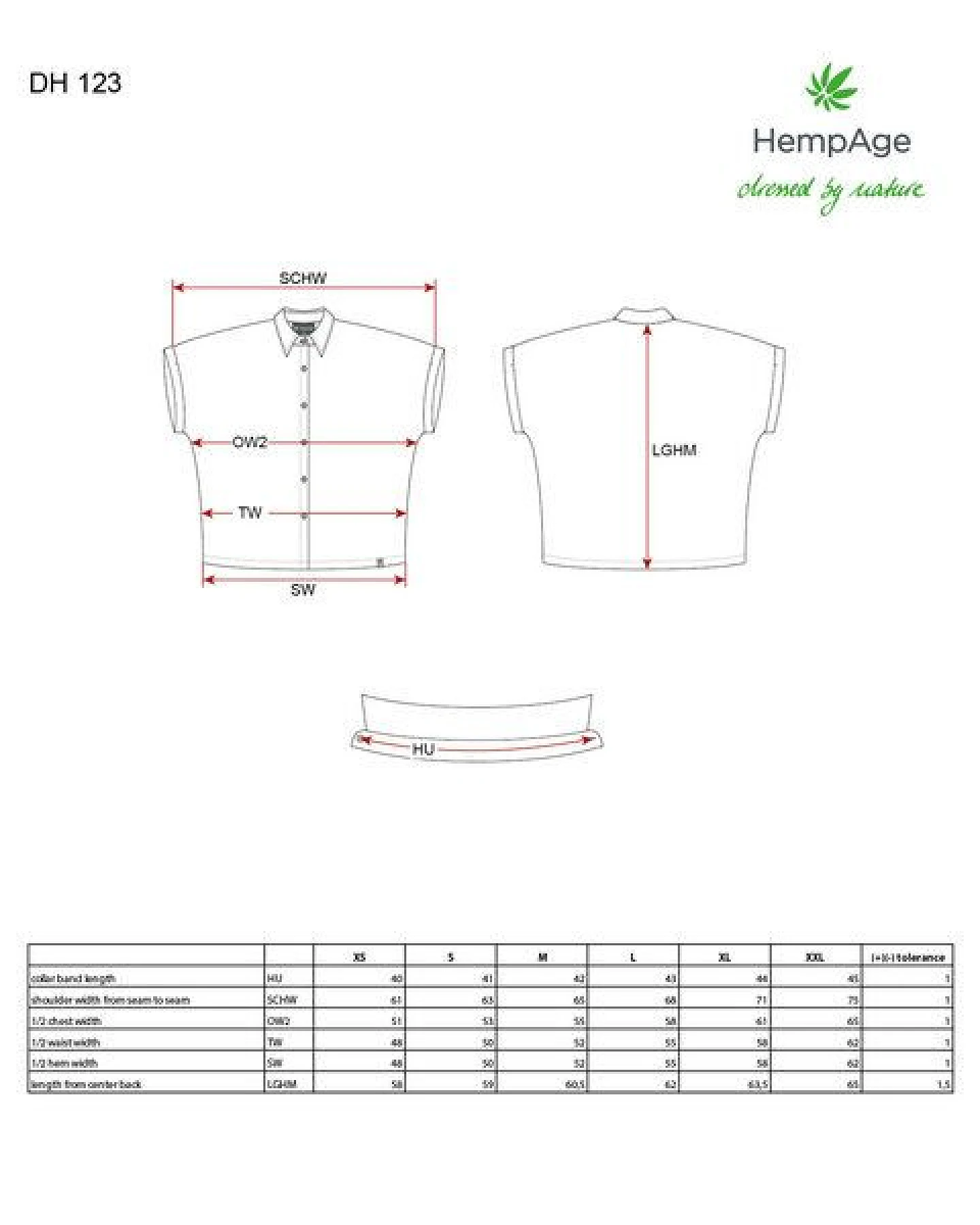 HempAge Damen Lyocell Bluse (auf Hanf Basis) Normal Fit – Ansicht 2