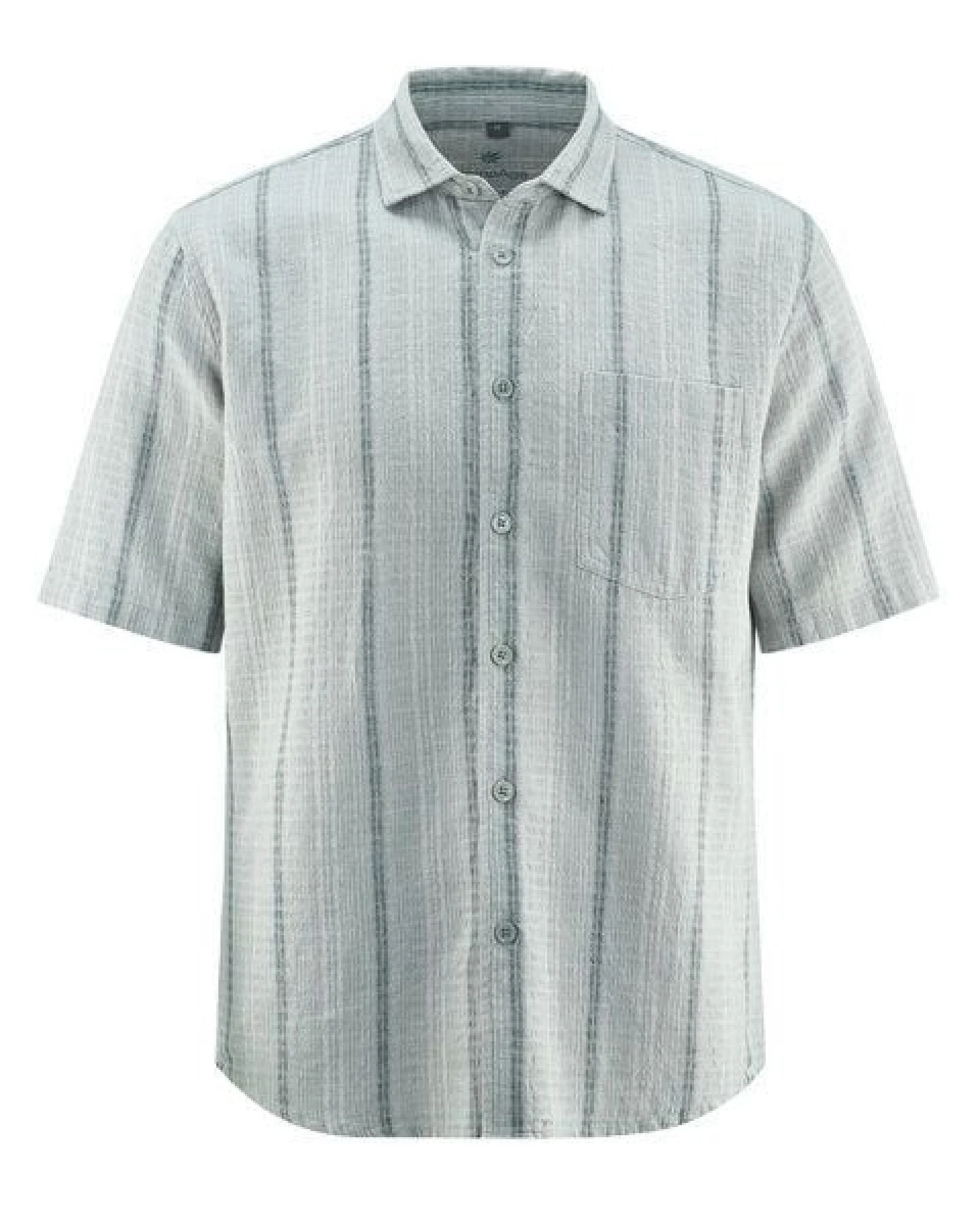 HempAge Kurzarmhemd mit Streifenmuster Casual Fit Hanf/Biobaumwolle – Ansicht 3