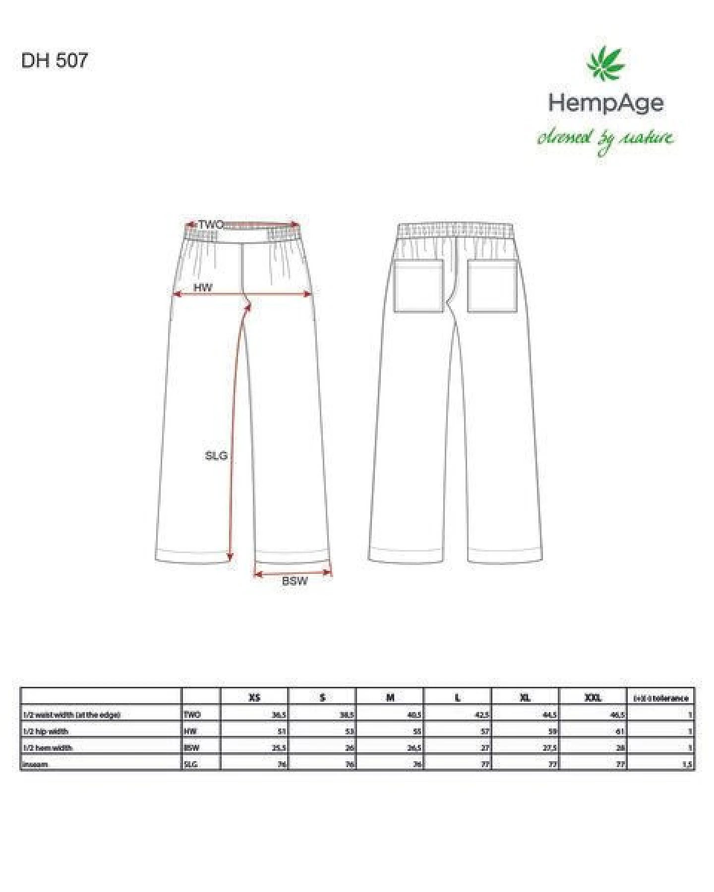 HempAge Damen Hose 100% Lyocell (auf Hanf-Basis) – Ansicht 2