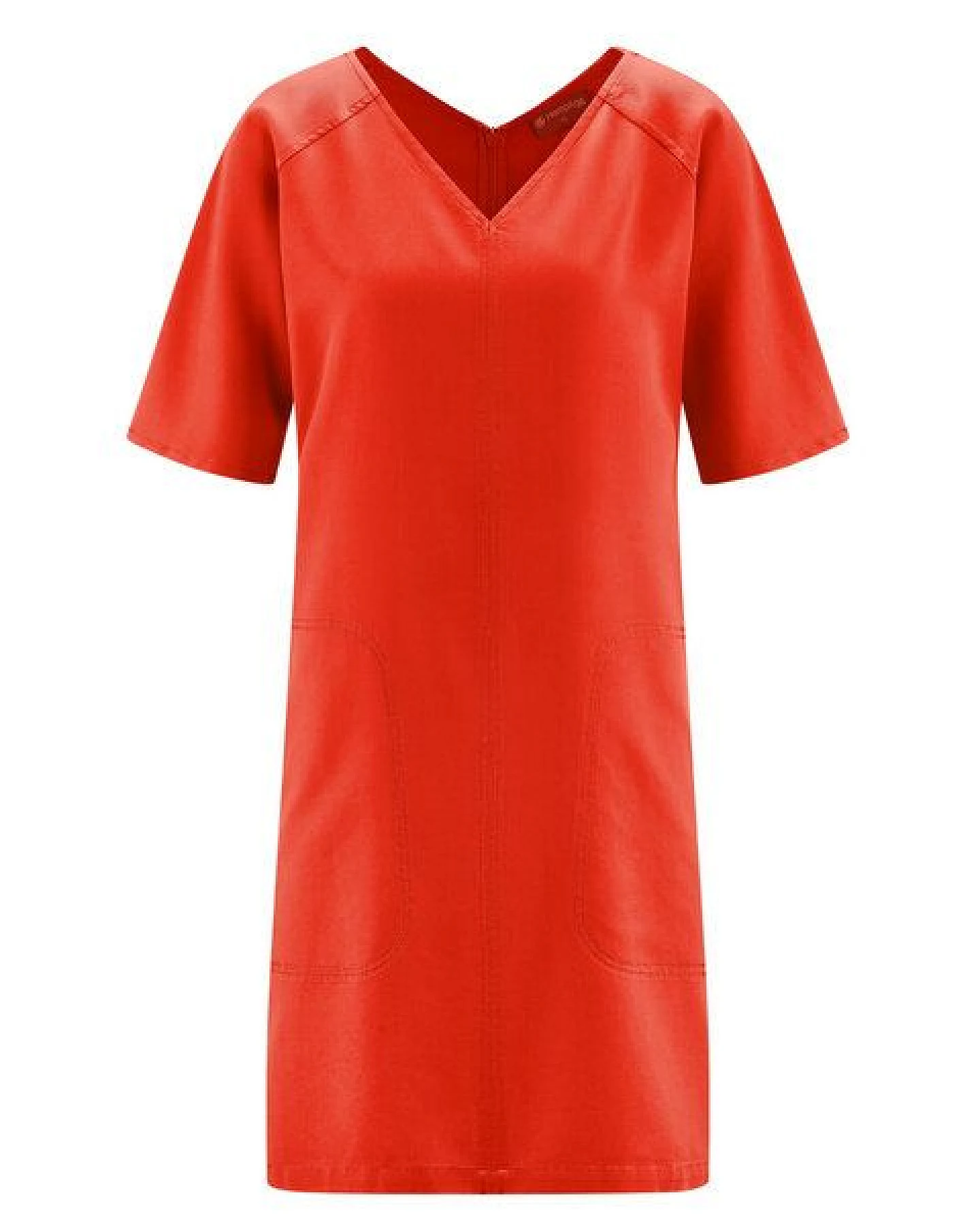 HempAge Kurzarm-Kleid 100% Lyocell (auf Hanf-Basis) Casual Fit – Ansicht 3