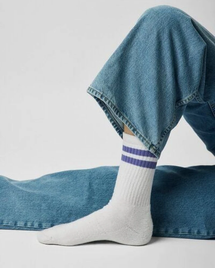 ettics STUDIO sock stripes wisteria