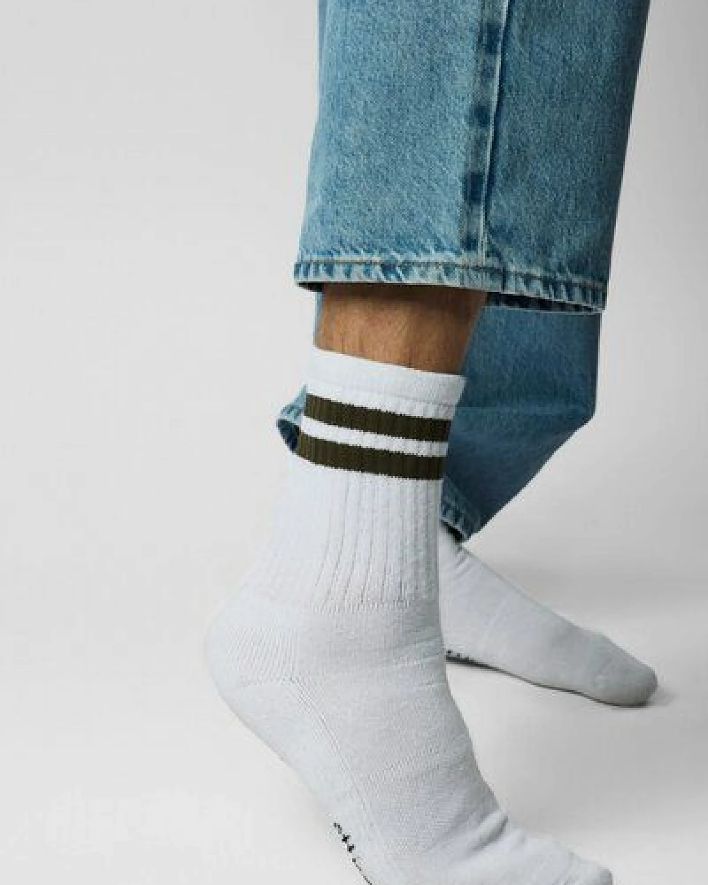 ettics STUDIO sock stripes dark forest – Ansicht 2