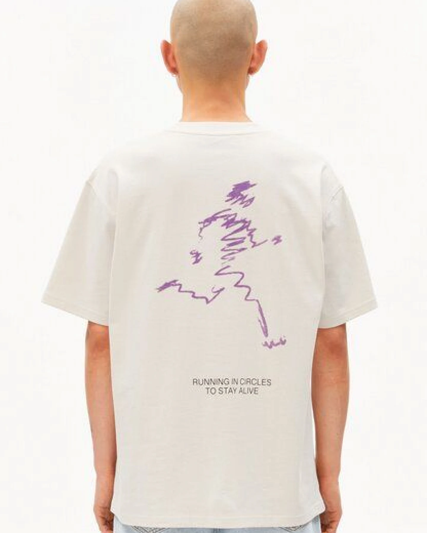 ARMEDANGELS MAARKOS UN-WASTED Herren T-Shirt aus recyceltem Baumwoll Mix – Ansicht 2