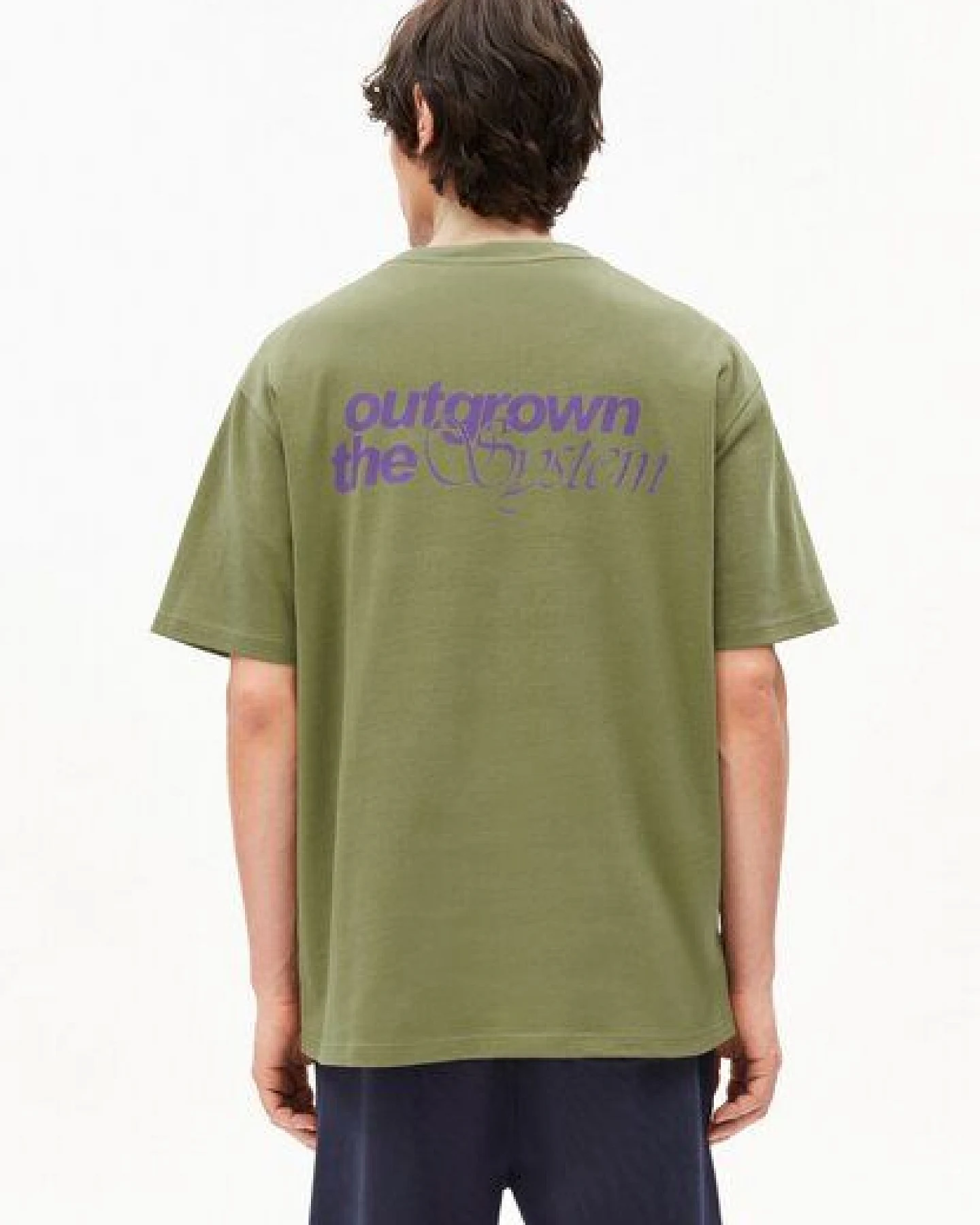 ARMEDANGELS MAARKOS OUTGROWN Herren T-Shirt aus recyceltem Baumwoll Mix – Ansicht 2
