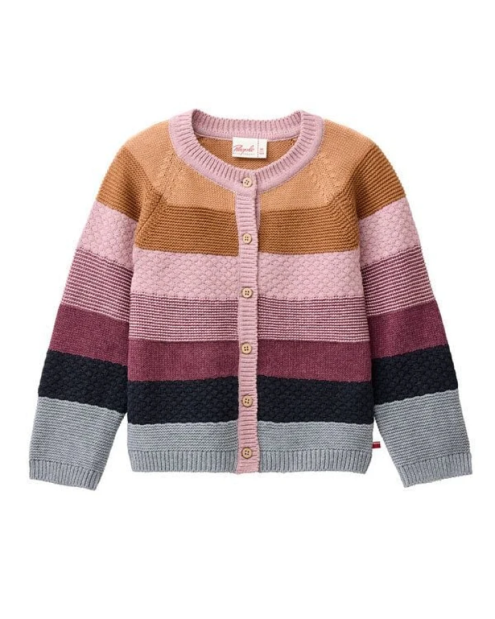 People Wear Organic Strick-Jacke Colourblock GOTS
