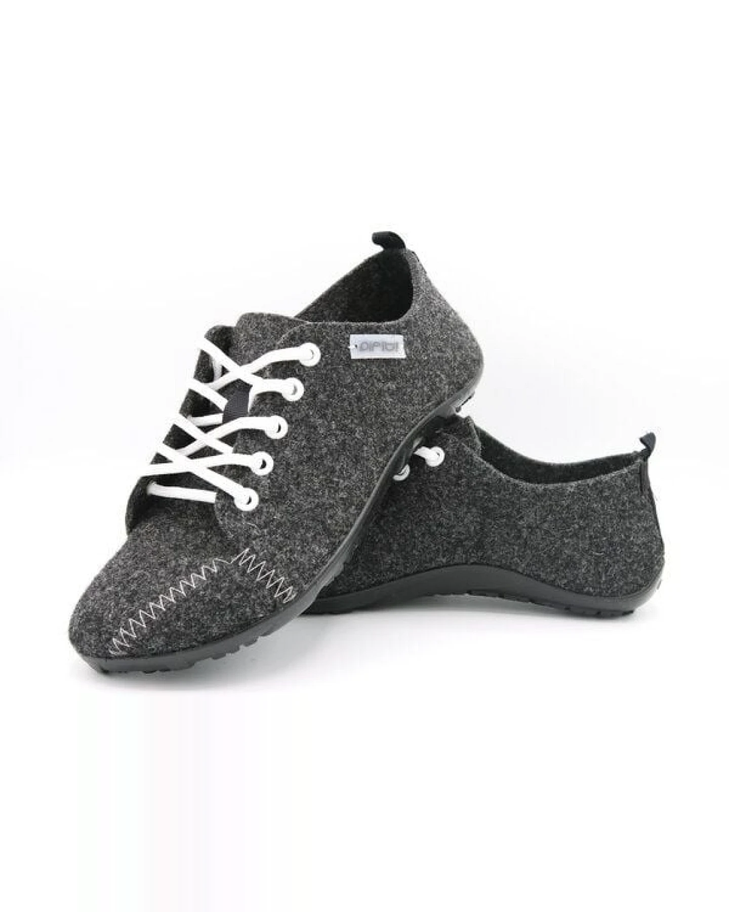 Sneaker all day mit Barfußgefühl pifit! aus hochwertigem Wollfilz anthrazit, 32000-0 – Ansicht 2