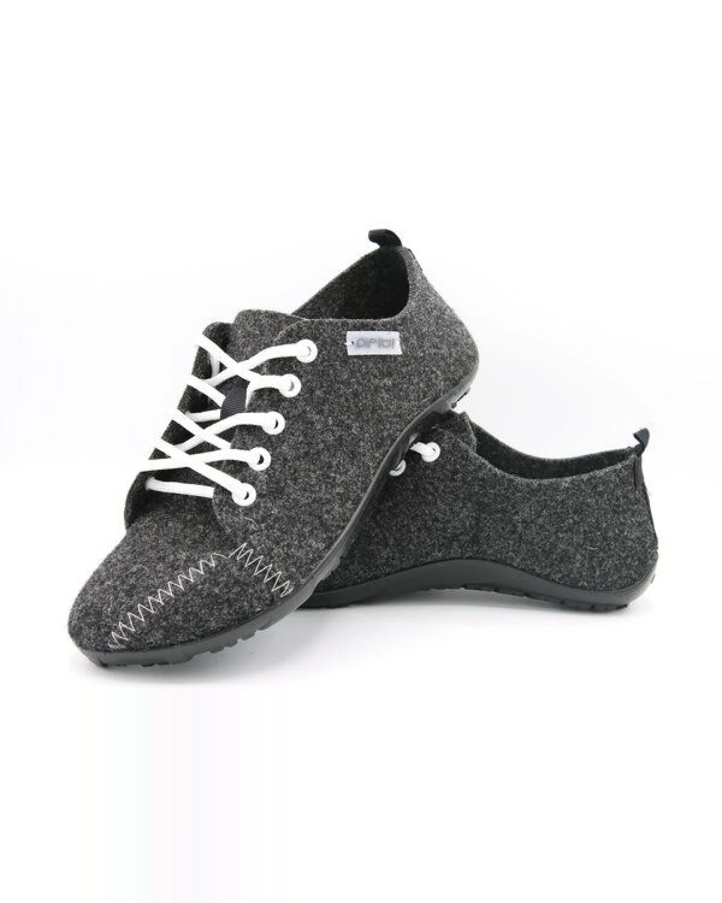 Sneaker all day mit Barfußgefühl pifit! aus hochwertigem Wollfilz anthrazit, 32000-0 – Ansicht 2