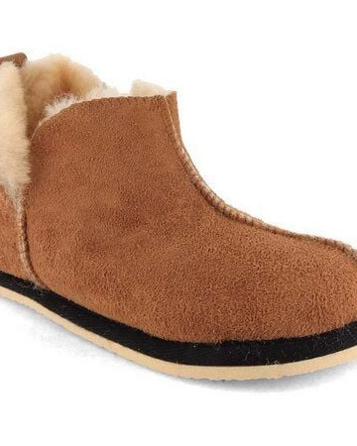 Lammbock® Kinder Lammfell Hausschuhe Stiefel Shearlock mit Outdoorsoohle