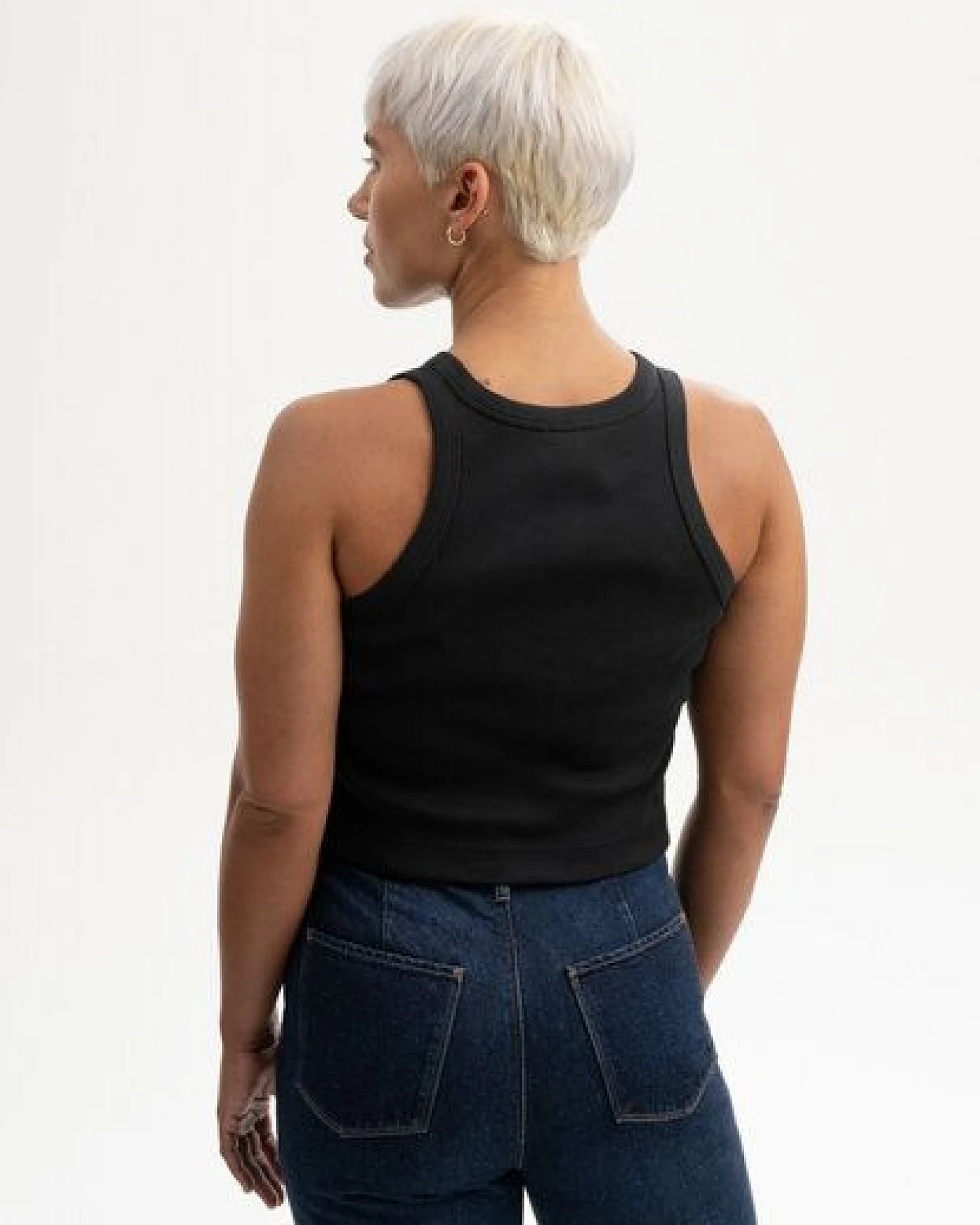 Cropped Ripp Tanktop Style PRISHA – Ansicht 2
