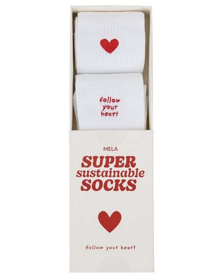 Gerippte Socken Stickerei 2 Paare