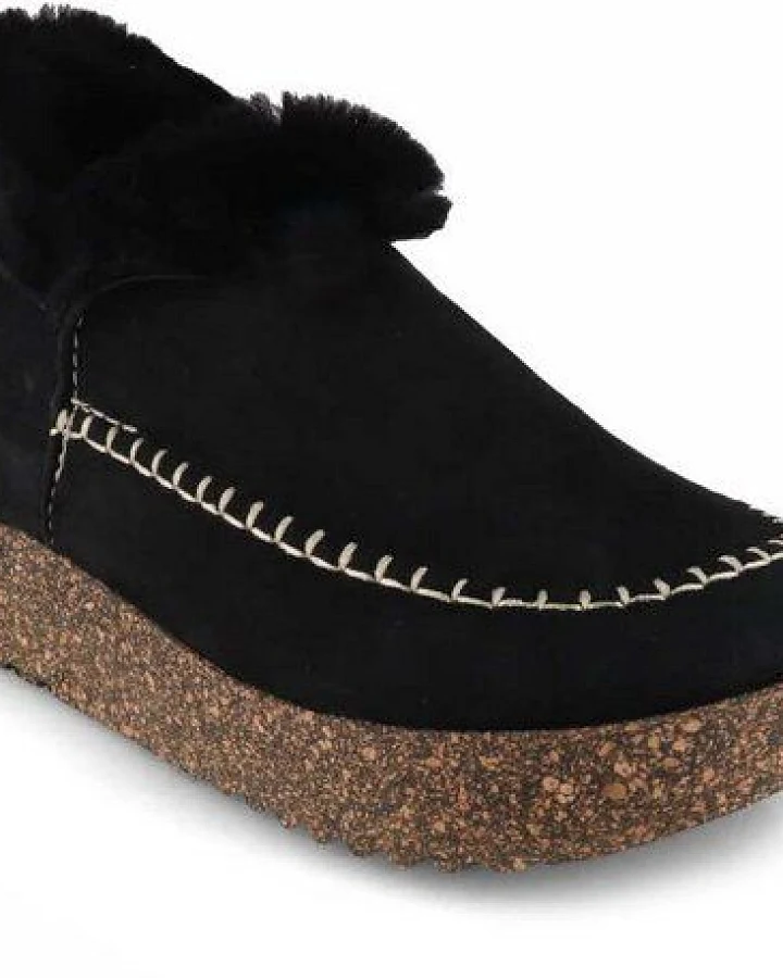 Tuffeln Gemütliche Lammfellclogs mit Kork-Naturlatex Fußbett