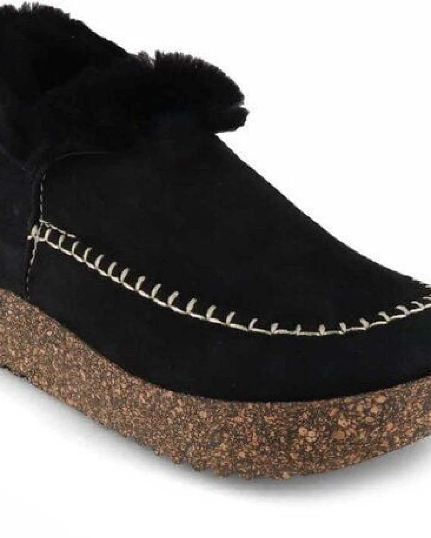 Tuffeln Gemütliche Lammfellclogs mit Kork-Naturlatex Fußbett – Ansicht 2