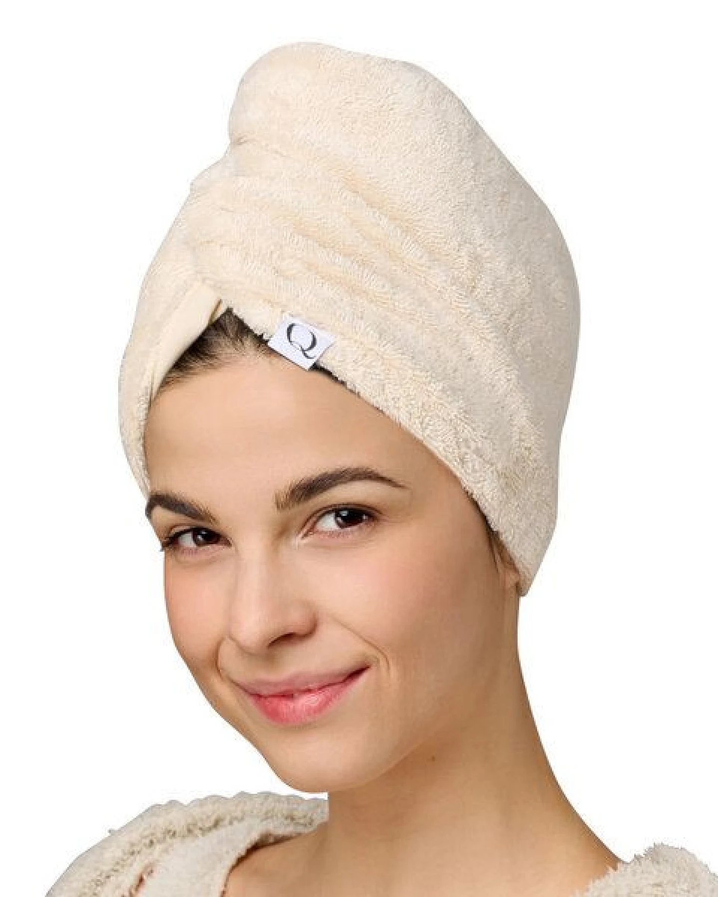 QUPRO Premium Haarturban & Scrunchies – Vegan Silk – Ansicht 3