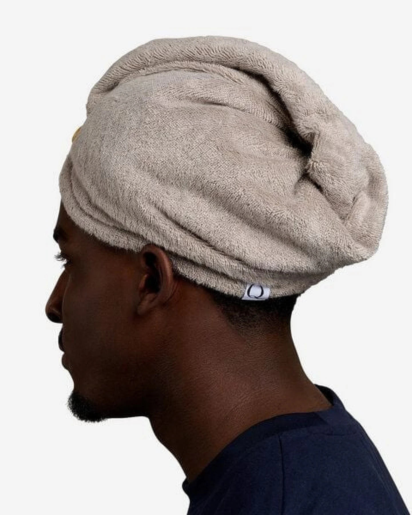 Qupro Spar-Set Turban-Handtuch & Scrunchies vegane Seide – Ansicht 2