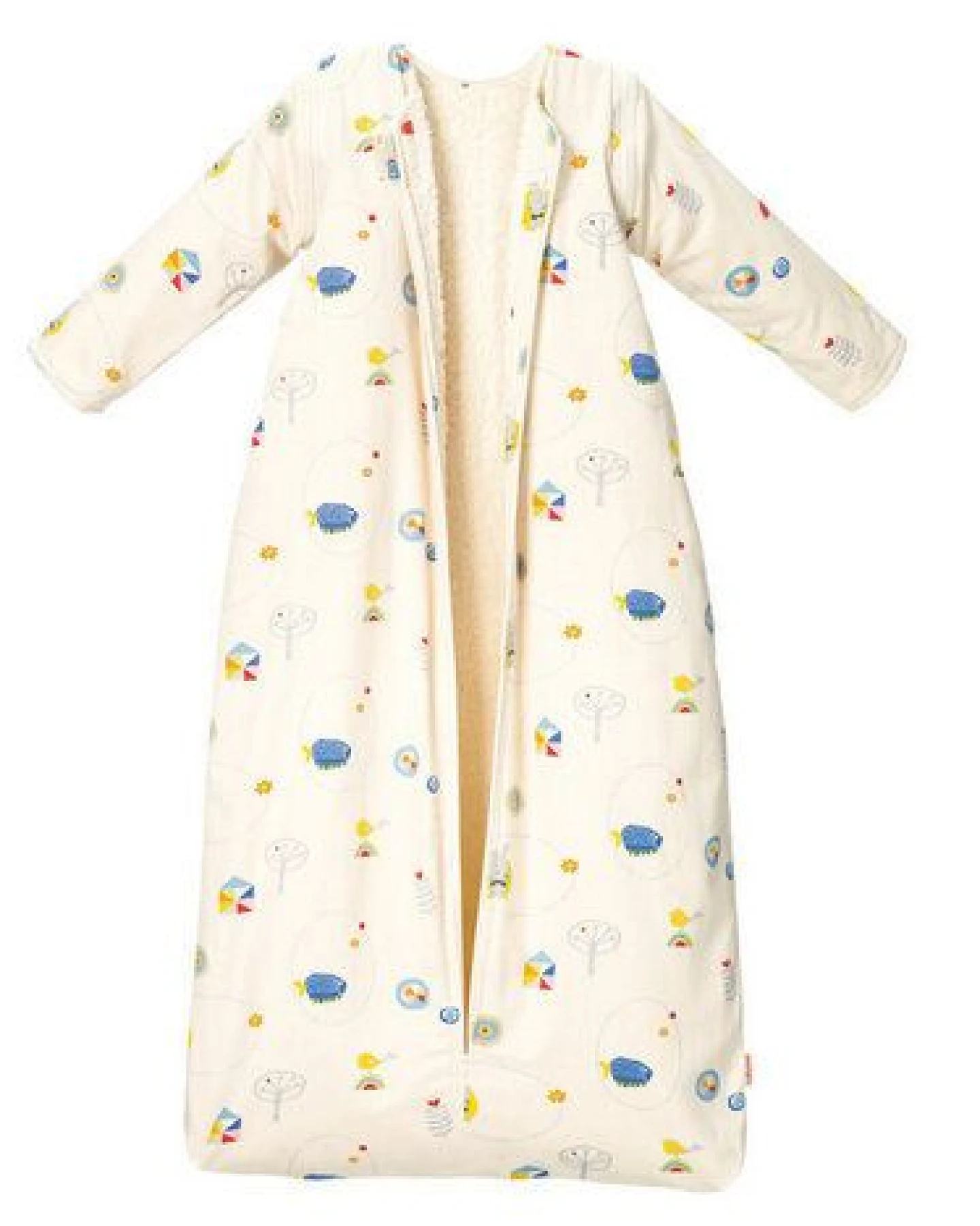 Cotonea Bio Kinderschlafsack mit Teddyplüsch-Futter & abnehmbare Arme – Ansicht 3