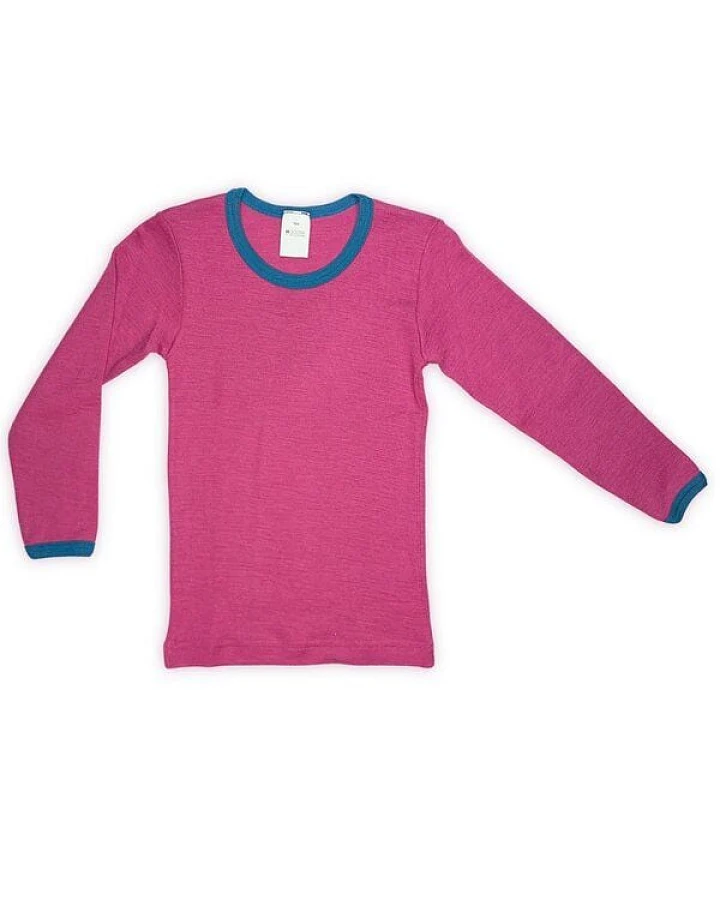 Hocosa Kinder Langarm Shirt Wolle Seide