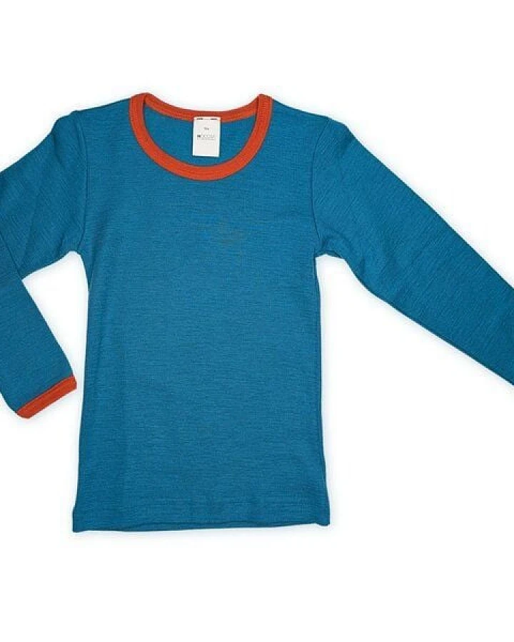 Hocosa Kinder Langarm Shirt Wolle Seide