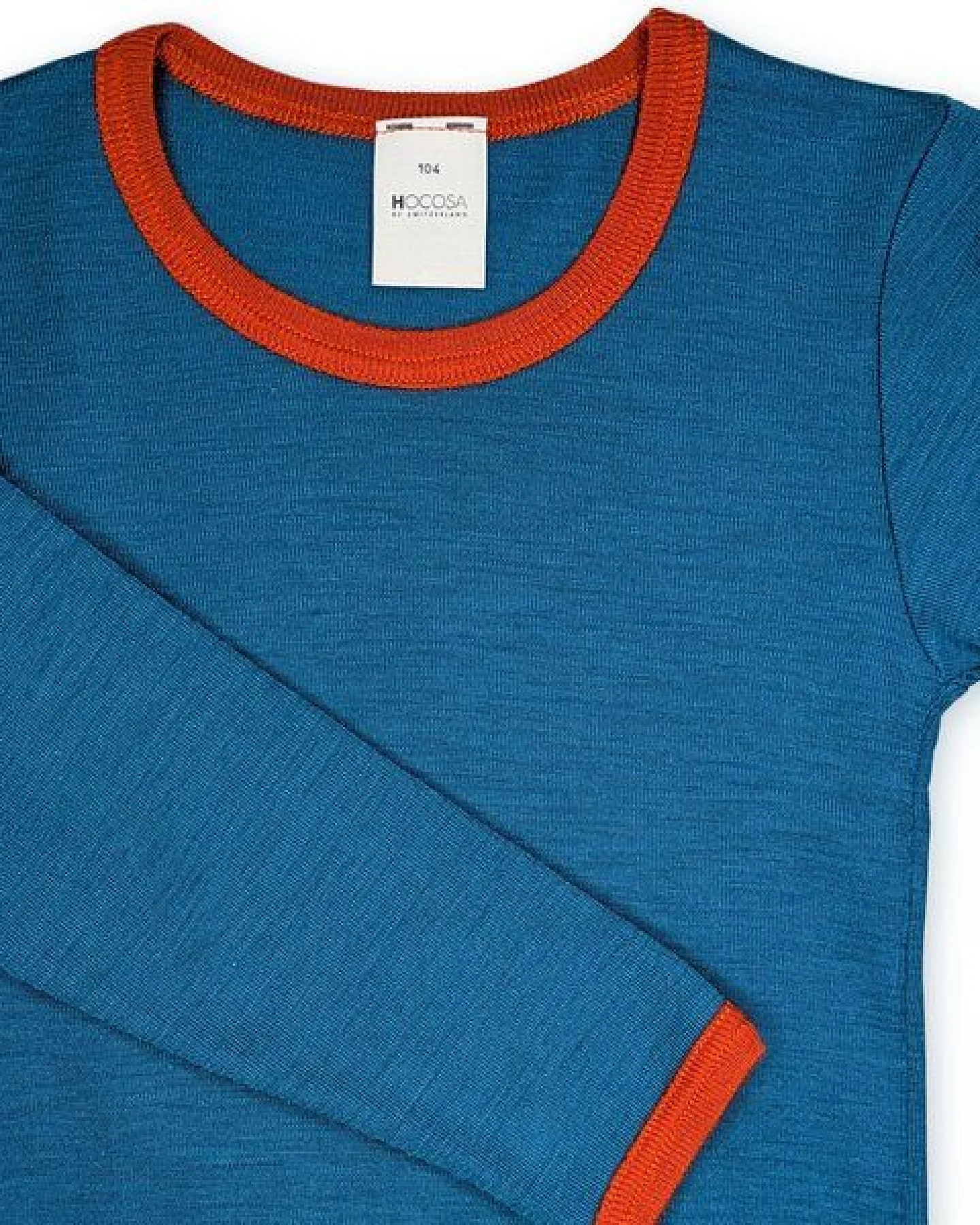 Hocosa Kinder Langarm Shirt Wolle Seide – Ansicht 2